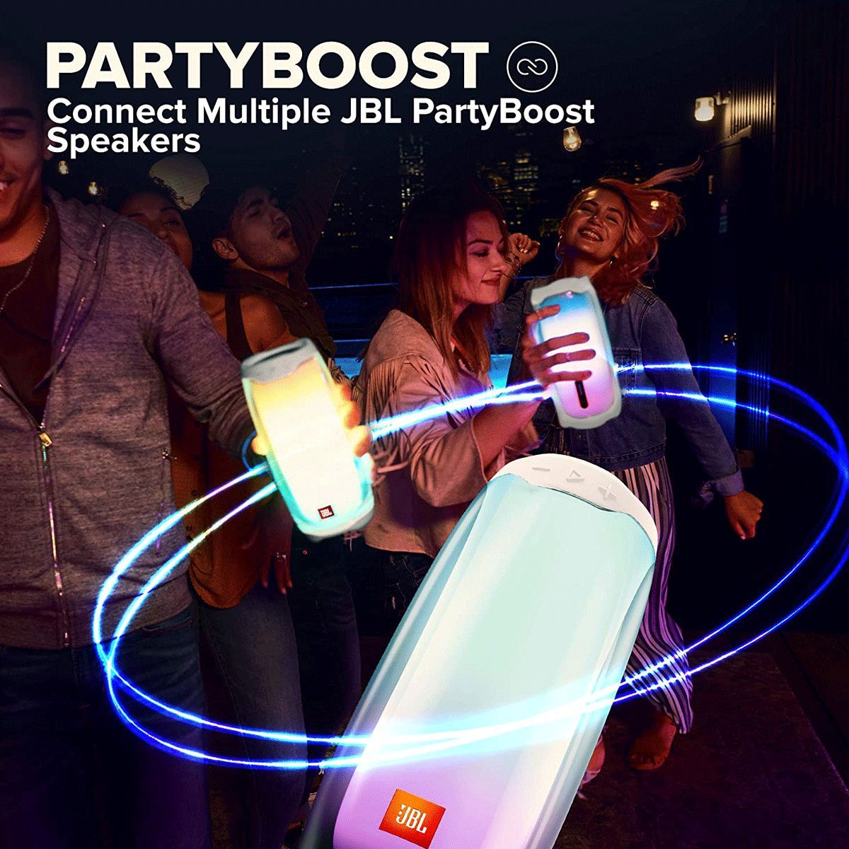 JBL Pulse 4 20 Watts Portable Bluetooth Speaker (360 Degree LED Lightshow, JBLPULSE4WHT, White)_7