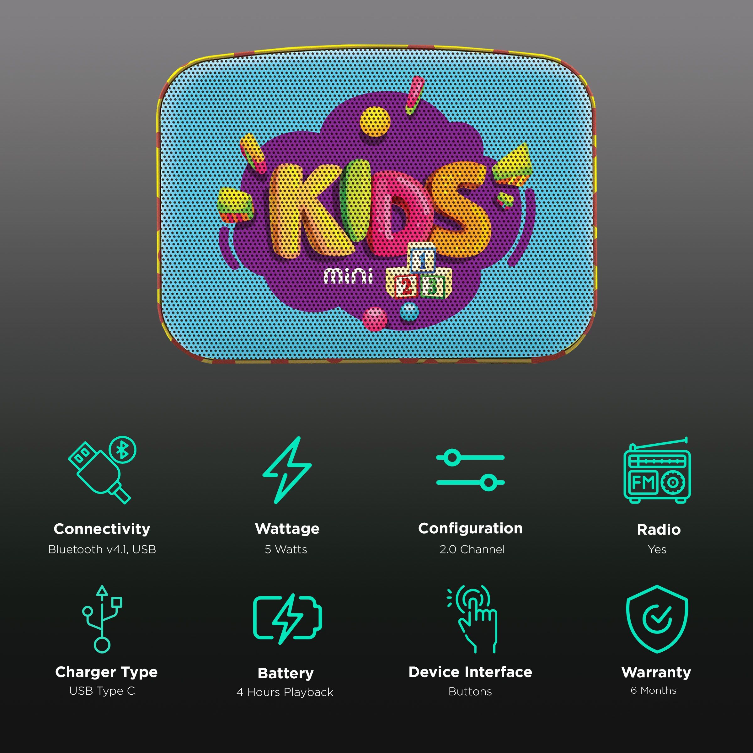 SAREGAMA Carvaan Mini 2.0 Kids 5W Portable Bluetooth Speaker (300+ Kid's Stories, 2.0 Channel, Baby Blue) SAREGAMA Carvaan Mini 2.0 Kids 5W Portable Bluetooth Speaker (300+ Kid's Stories, 2.0 Channel, Baby Blue)_2