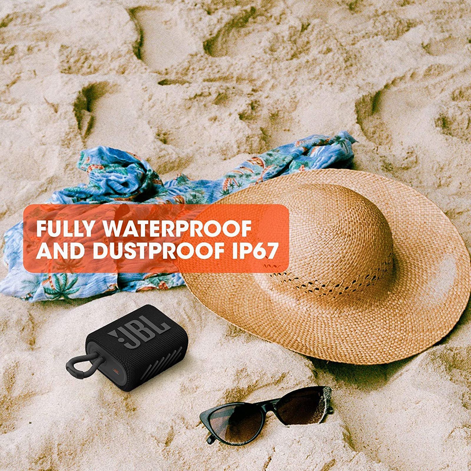 JBL Go 3 4.2W Portable Bluetooth Speaker (IP67 Waterproof, IP67 Dustproof, Black)_14