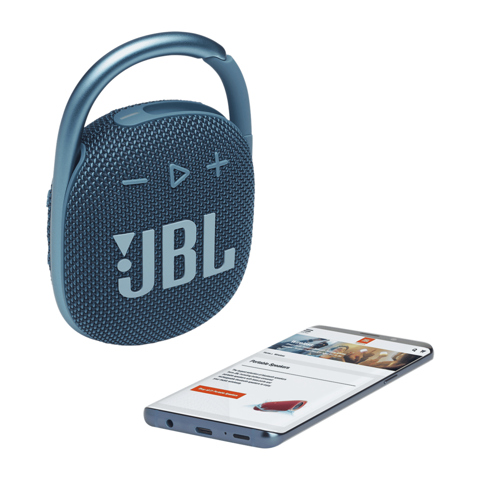 JBL Clip 4 5W Portable Bluetooth Speaker (IP67 Waterproof, 10 Hours Playtime, Blue)_8