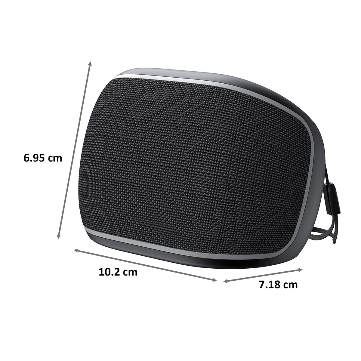 LUMIFORD GoMusic 4W Portable Bluetooth Speaker (IPX4 Water Resistant, Voice Assistance, 3.1 Channel, Black)_2