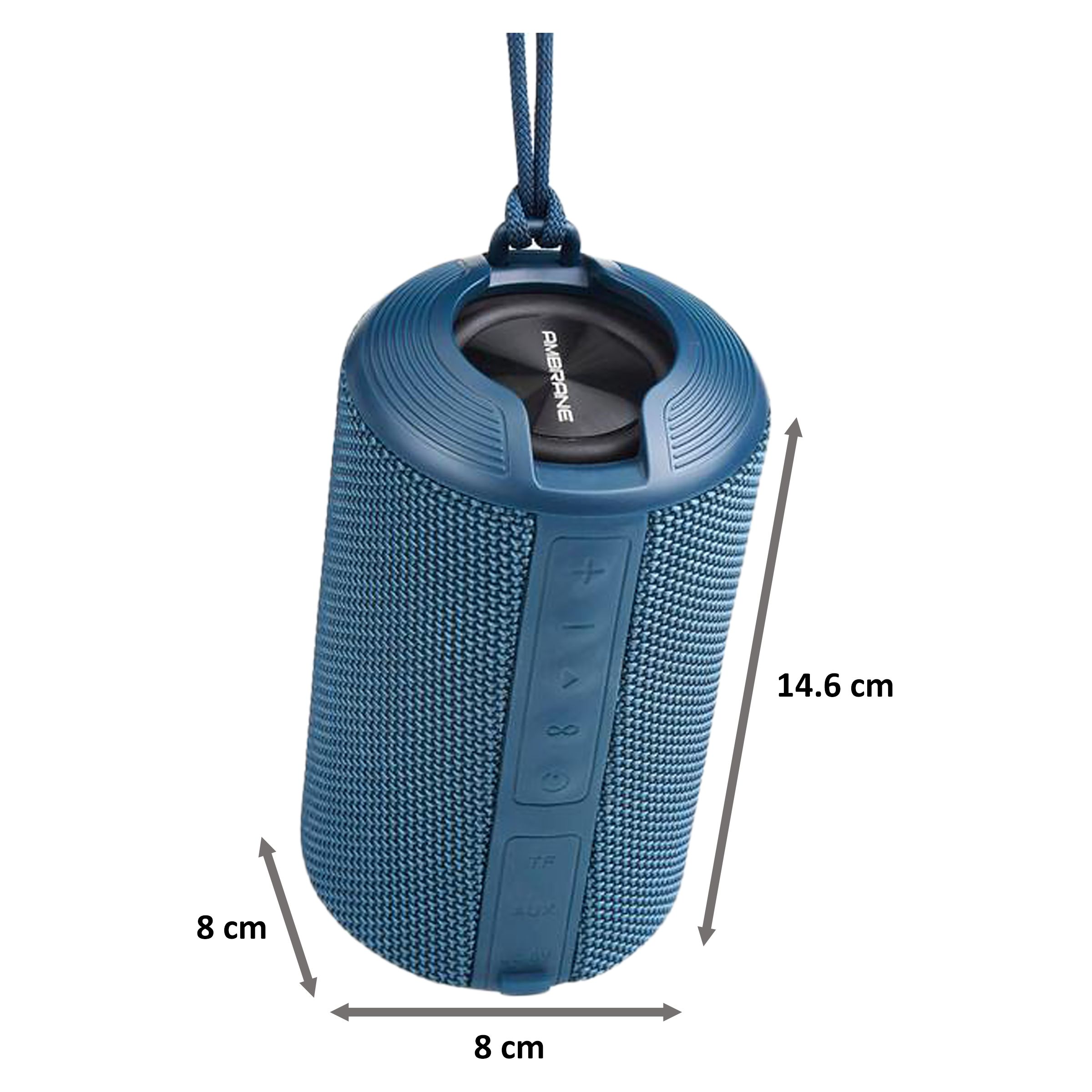 Ambrane BT-83 10 Watts Portable Bluetooth Speaker (TWS Technology, Blue) Ambrane BT-83 10 Watts Portable Bluetooth Speaker (TWS Technology, Blue)_2