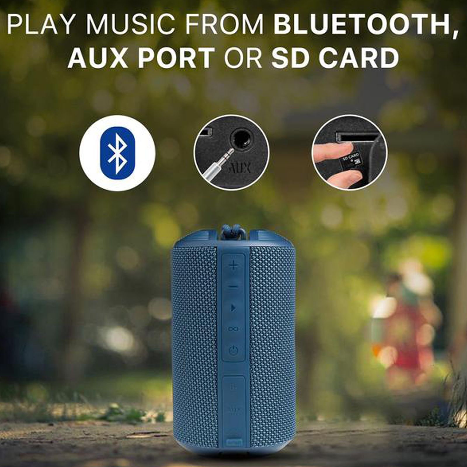 Ambrane BT-83 10 Watts Portable Bluetooth Speaker (TWS Technology, Blue) Ambrane BT-83 10 Watts Portable Bluetooth Speaker (TWS Technology, Blue)_7