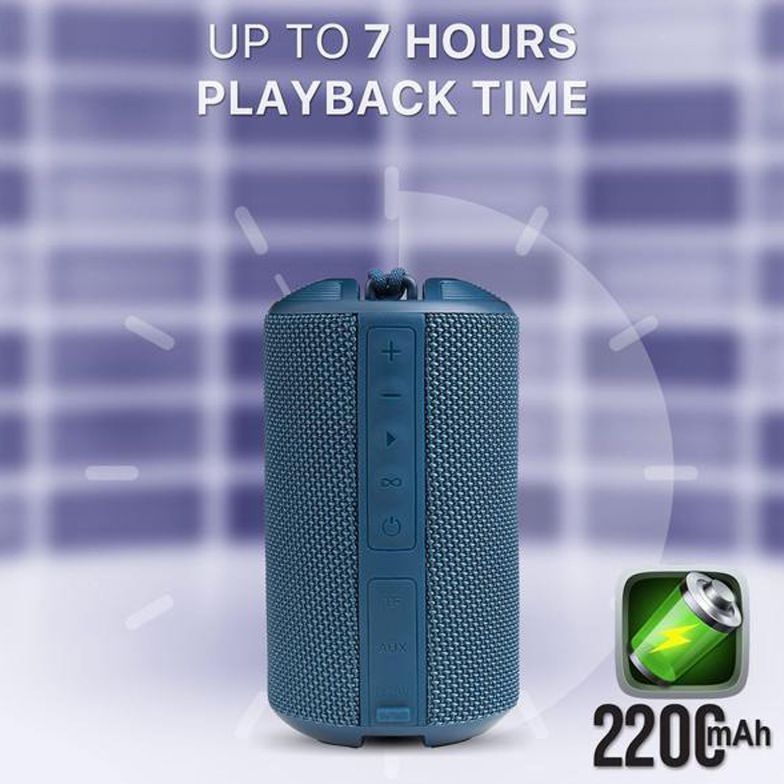 Ambrane BT-83 10 Watts Portable Bluetooth Speaker (TWS Technology, Blue) Ambrane BT-83 10 Watts Portable Bluetooth Speaker (TWS Technology, Blue)_8