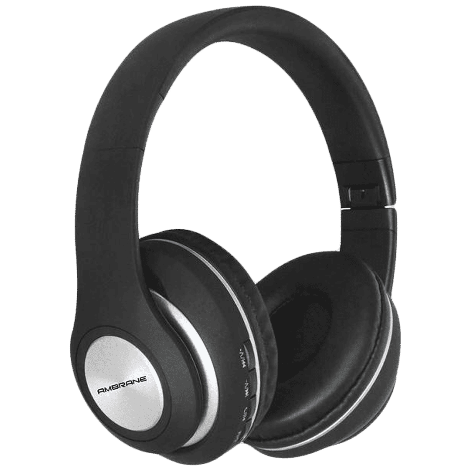 ambrane WH83 Bluetooth Headphone with Mic (Deep Bass Technology, Over Ear, Black)_1