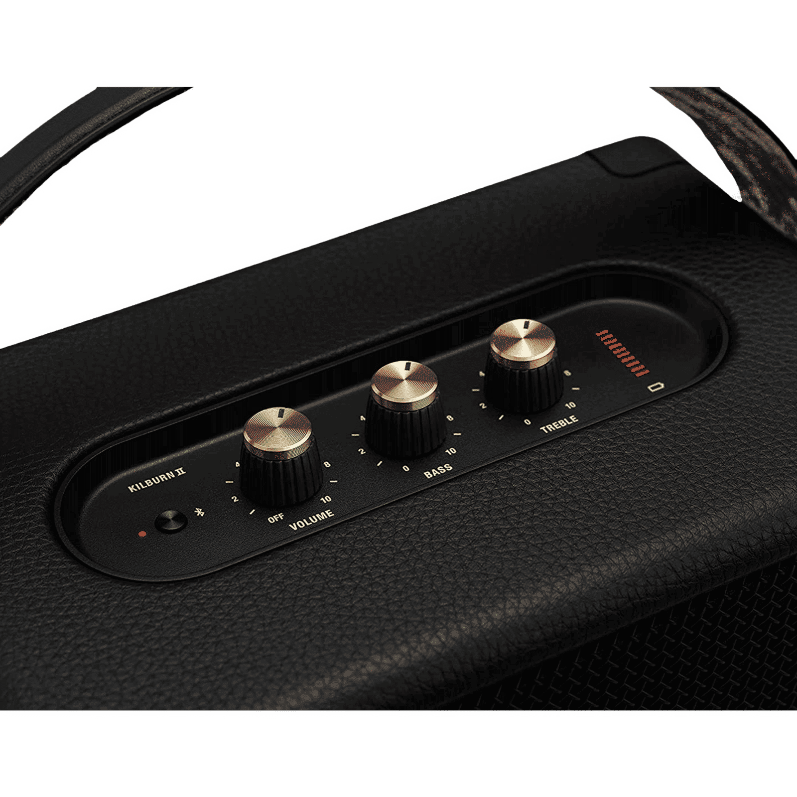 Marshall Kilburn II 36W Portable Bluetooth Speaker (IPX2 Water Resistant, Carrying Strap, Stereo Channel, Black & Brass)_14