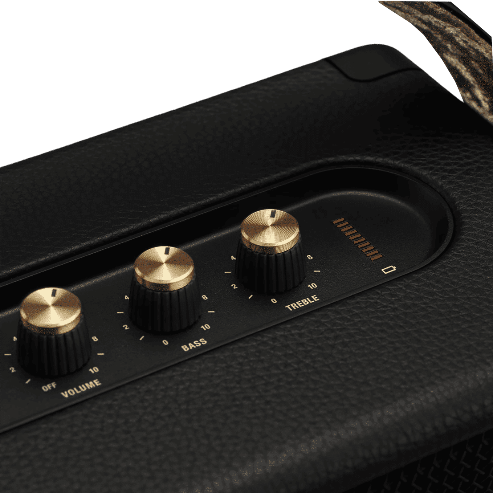 Marshall Kilburn II 36W Portable Bluetooth Speaker (IPX2 Water Resistant, Carrying Strap, Stereo Channel, Black & Brass)_5