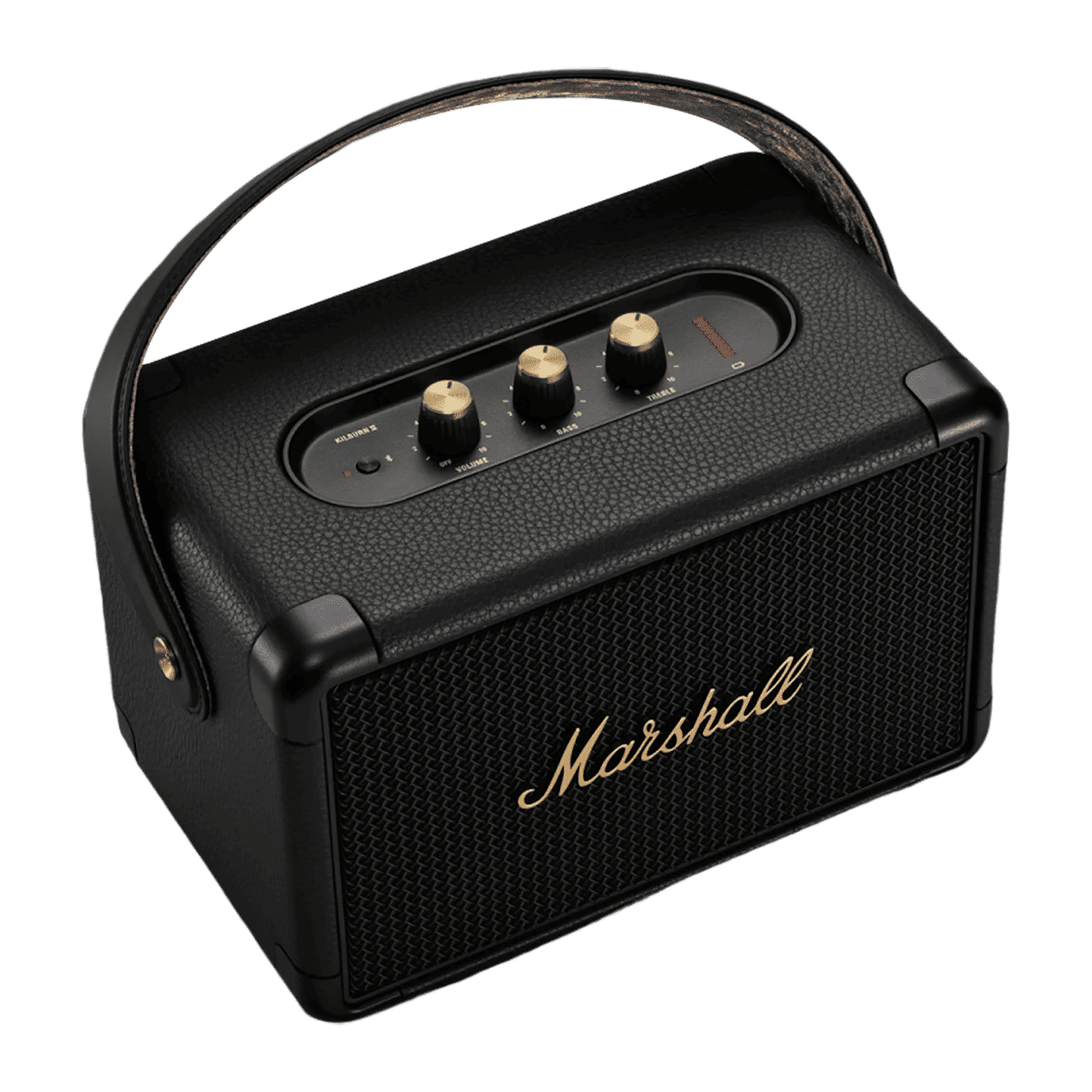 Marshall Kilburn II 36W Portable Bluetooth Speaker (IPX2 Water Resistant, Carrying Strap, Stereo Channel, Black & Brass)_7