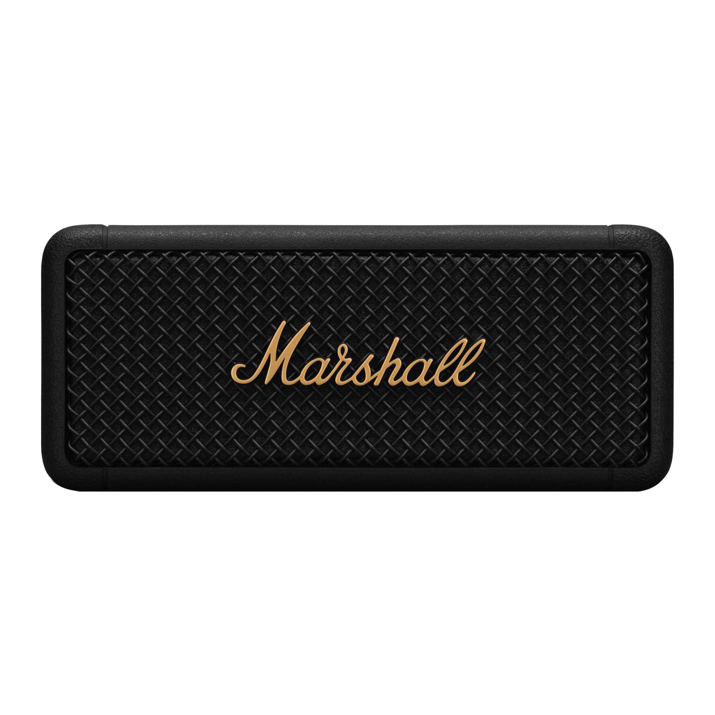 Marshall Emberton 20W Portable Bluetooth Speaker (IPX7 Water Resistant, Superior Signature Sound, Stereo Channel, Black/Brass)_1