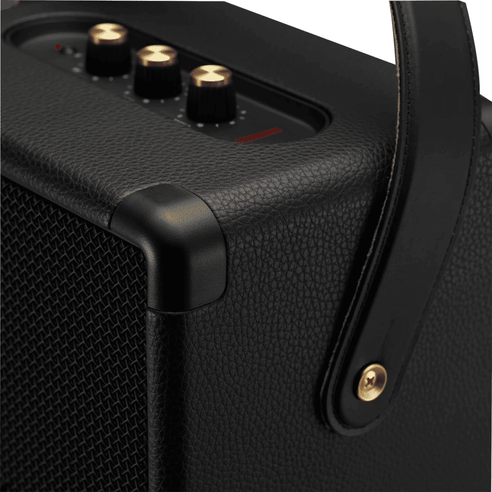 Marshall Tufton 80W Portable Bluetooth Speaker (IPX2 Water Resistant, Multi Directional Sound, Stereo Channel, Black & Brass)_6