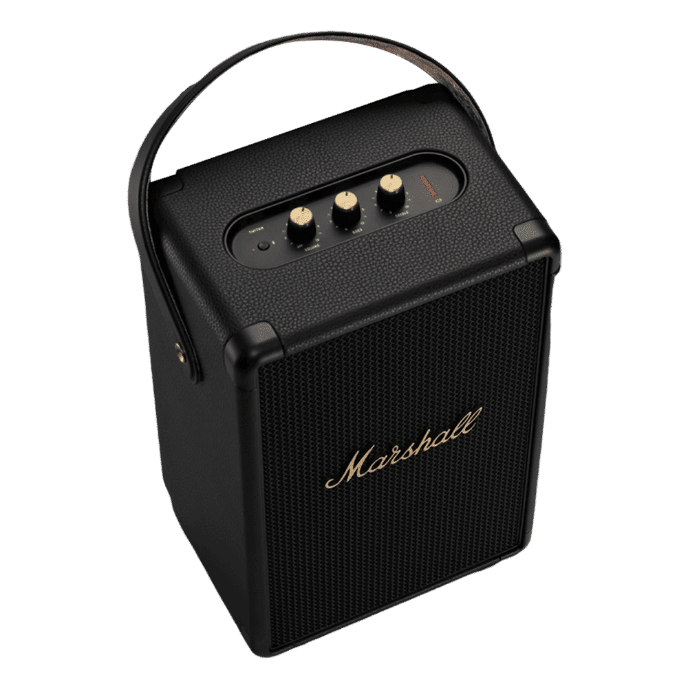 Marshall Tufton 80W Portable Bluetooth Speaker (IPX2 Water Resistant, Multi Directional Sound, Stereo Channel, Black & Brass)_7