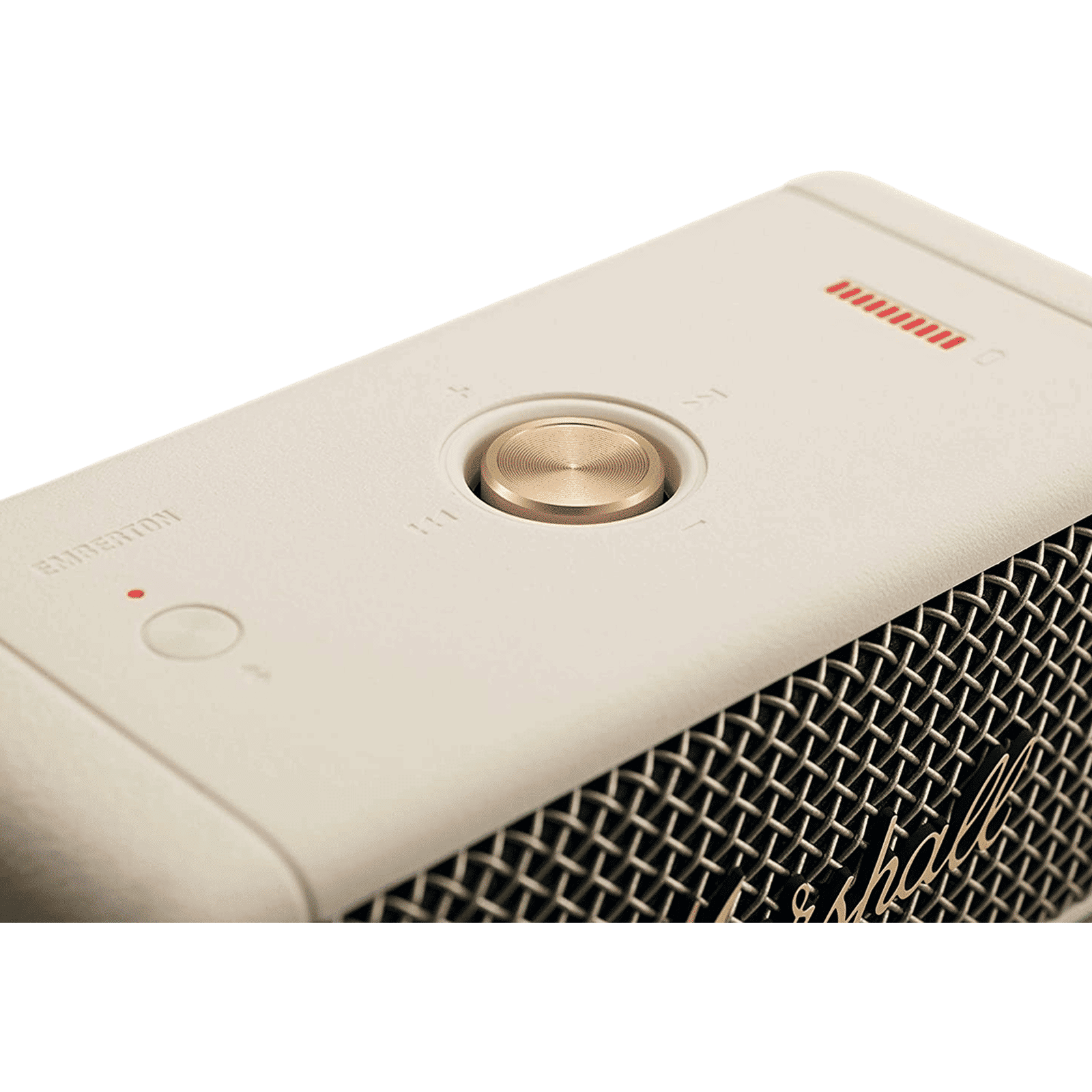 Marshall Emberton 20W Portable Bluetooth Speaker (IPX7 Water Resistant, Superior Signature Sound, Stereo Channel, Cream)_4