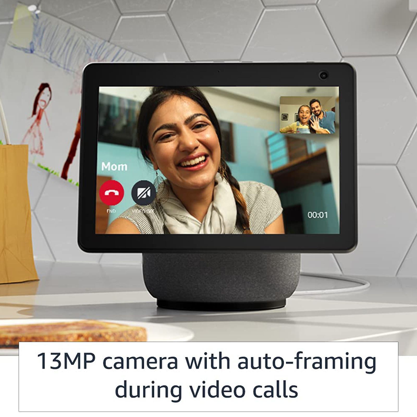 amazon All-new Echo Show 10 with Built-in Alexa Smart WiFi Speaker (Wake Word Technology, B084P1W77V, Black)_15