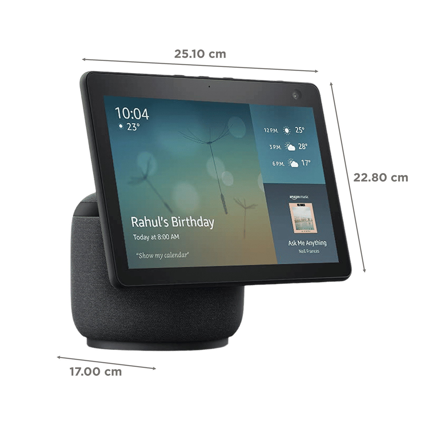 amazon All-new Echo Show 10 with Built-in Alexa Smart WiFi Speaker (Wake Word Technology, B084P1W77V, Black)_2