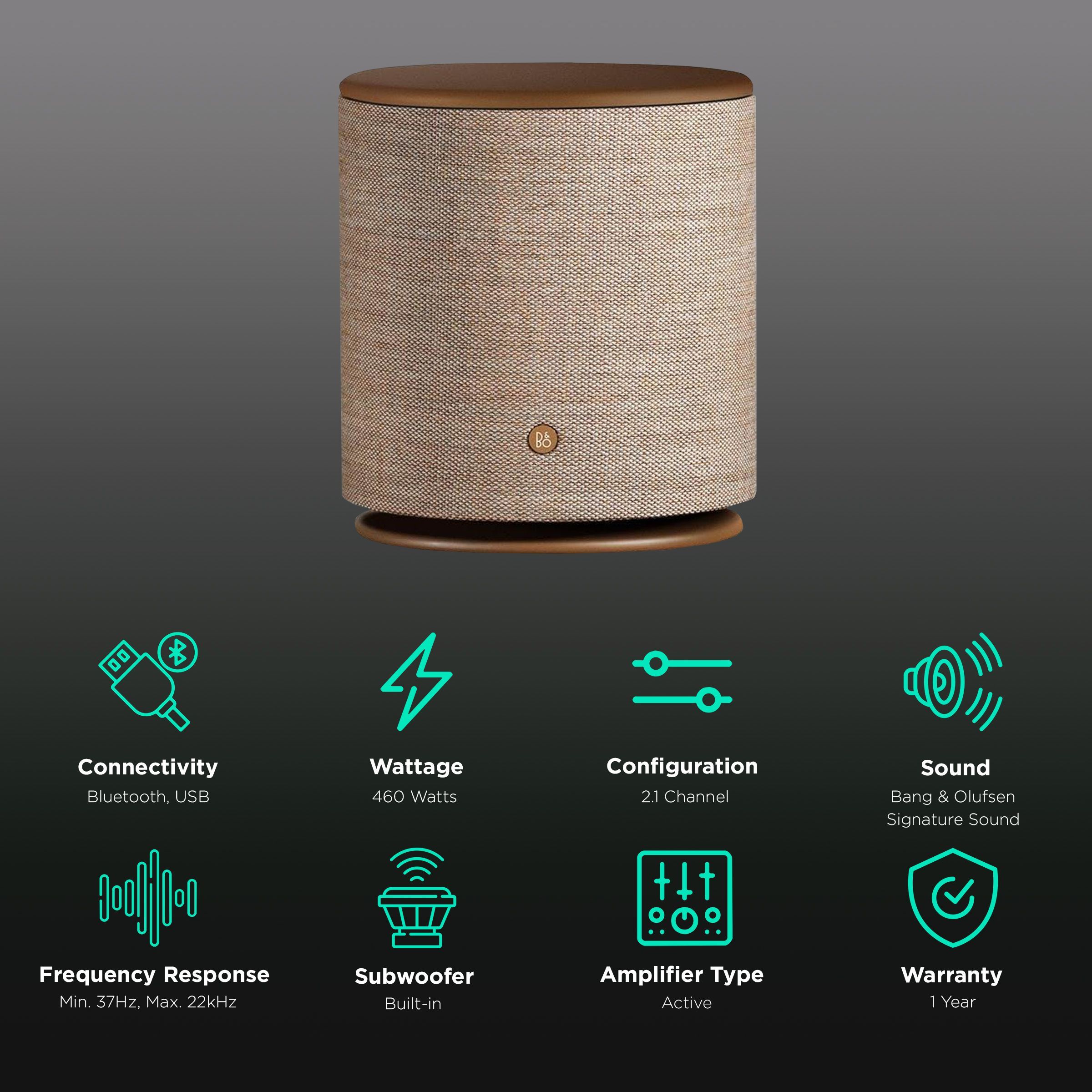 Bang & Olufsen Beoplay M5 460W Portable Bluetooth Speaker (True Signature Sound, Bronze)_2
