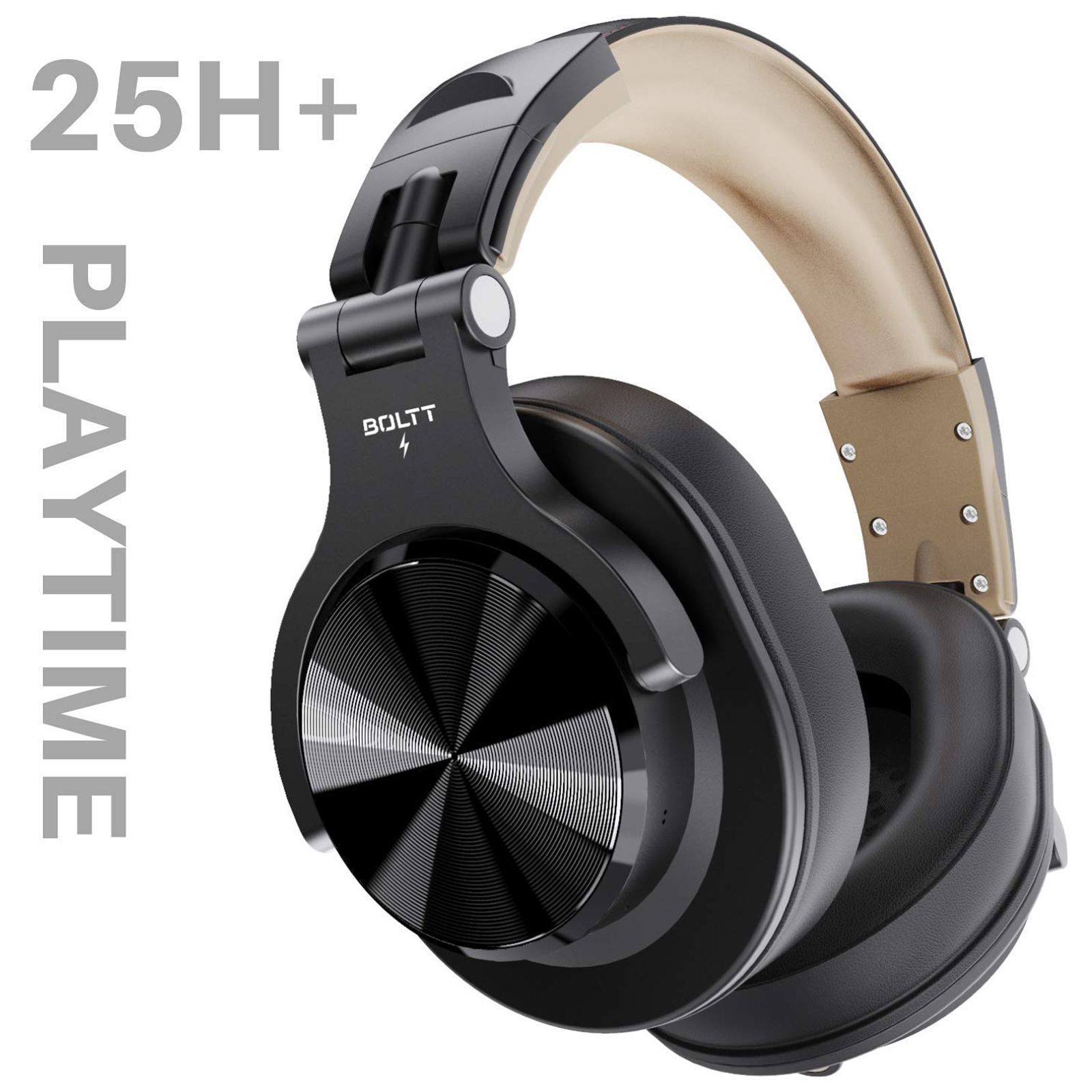 Fire-Boltt Blast BH1400 Bluetooth Headphone with Mic ( Thumping Bass, Over Ear, Black) Fire-Boltt Blast BH1400 Bluetooth Headphone with Mic ( Thumping Bass, Over Ear, Black)_4