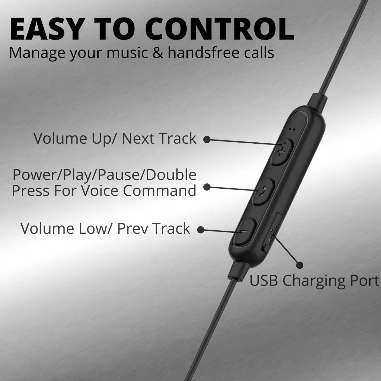 FIRE-BOLTT BN1200 Neckband with Noise Isolation (Water Resistant, Stereo Bass Sound, Black)_6
