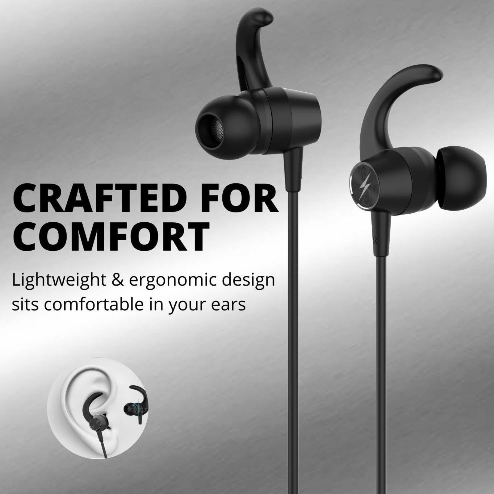 FIRE-BOLTT BN1200 Neckband with Noise Isolation (Water Resistant, Stereo Bass Sound, Black)_7