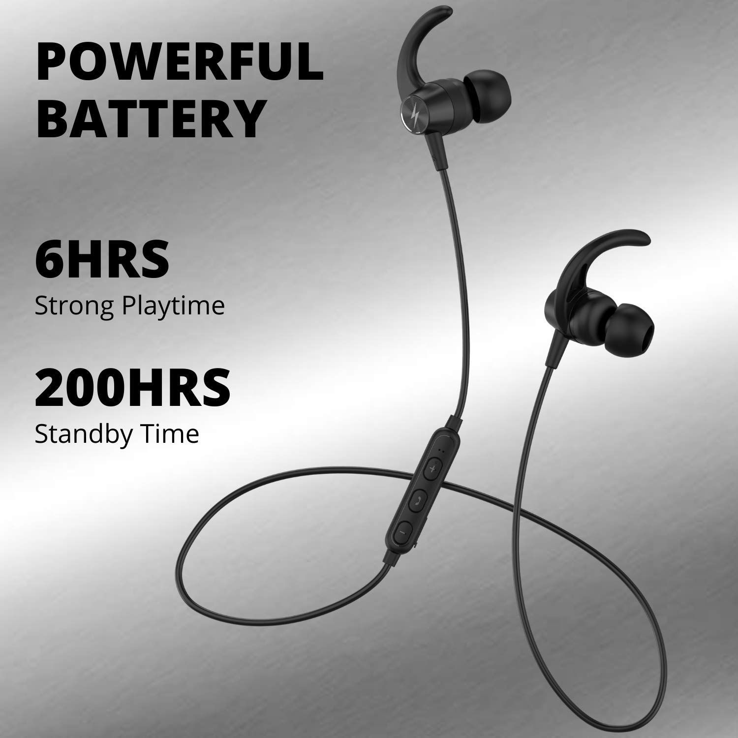 FIRE-BOLTT BN1200 Neckband with Noise Isolation (Water Resistant, Stereo Bass Sound, Black)_8