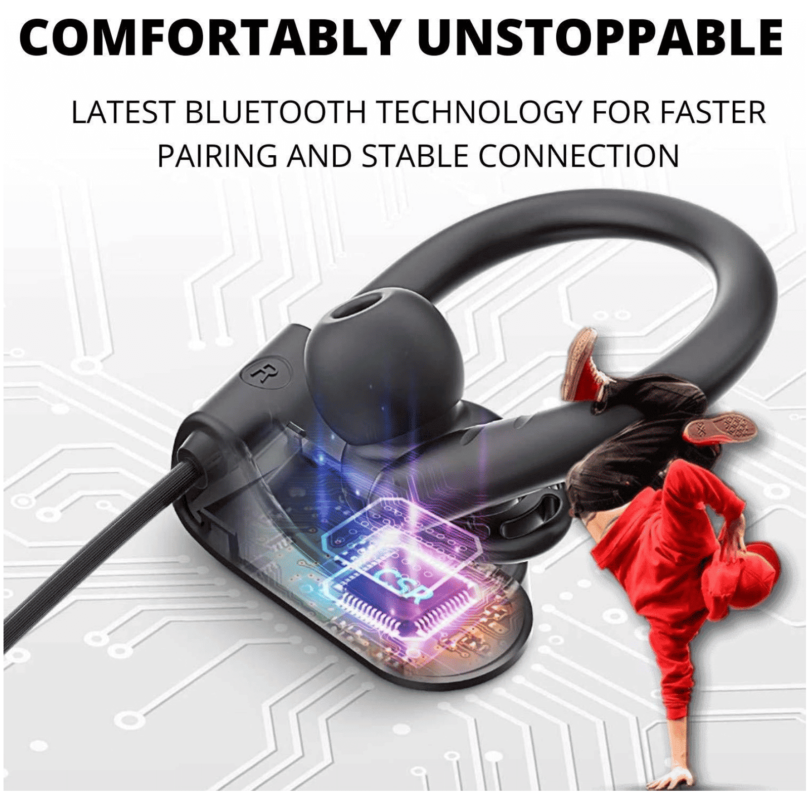 FIRE-BOLTT BN1300 Neckband (Sweat & Water Resistant, Upto 9 Hours Playback, Black)_4