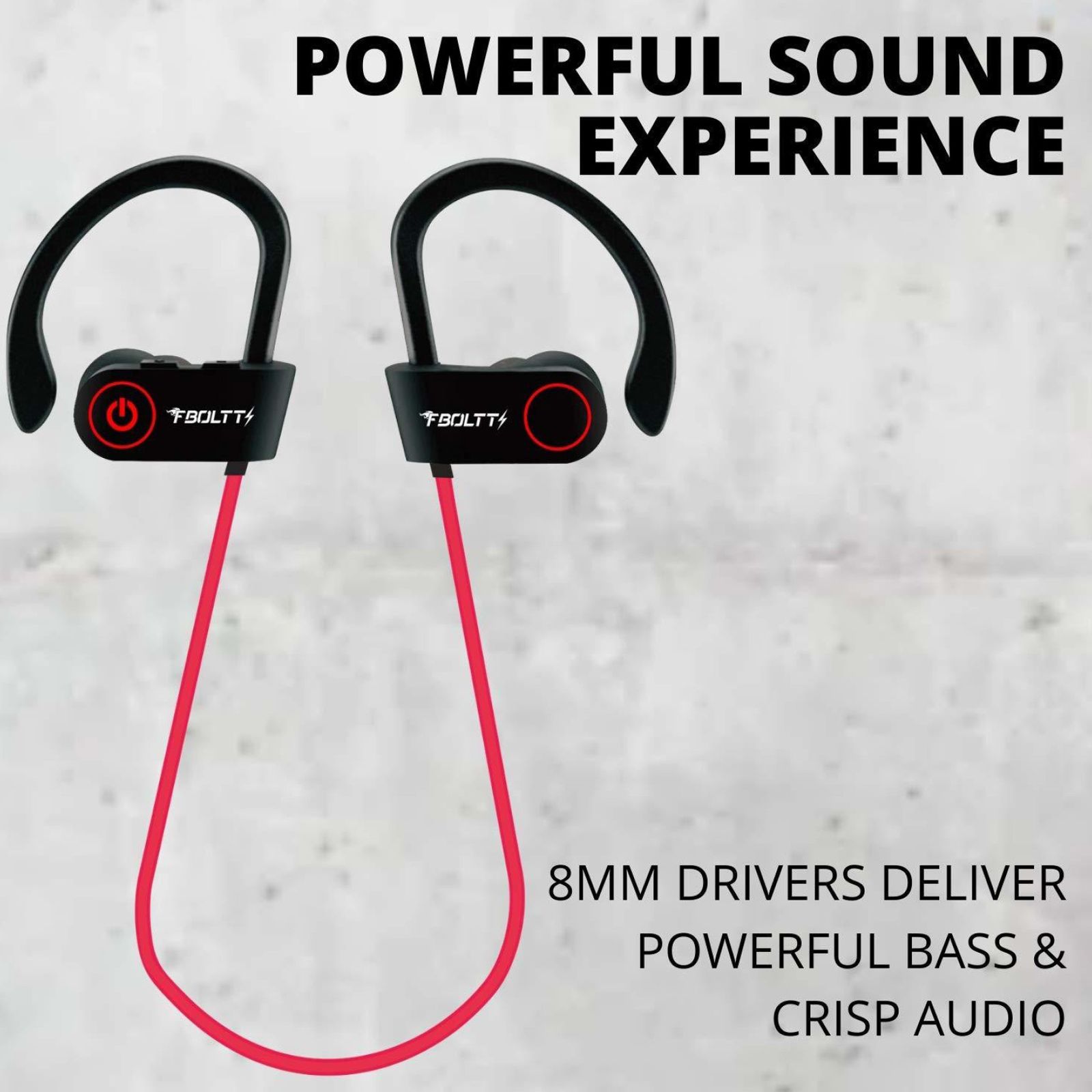 FIRE-BOLTT BN1300 Neckband (Sweat & Water Resistant, Upto 9 Hours Playback, Red)_4