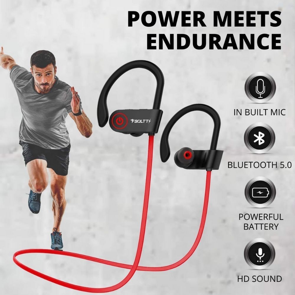 FIRE-BOLTT BN1300 Neckband (Sweat & Water Resistant, Upto 9 Hours Playback, Red)_5