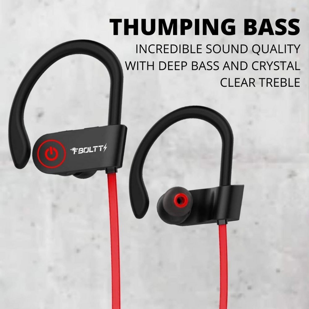 FIRE-BOLTT BN1300 Neckband (Sweat & Water Resistant, Upto 9 Hours Playback, Red)_6