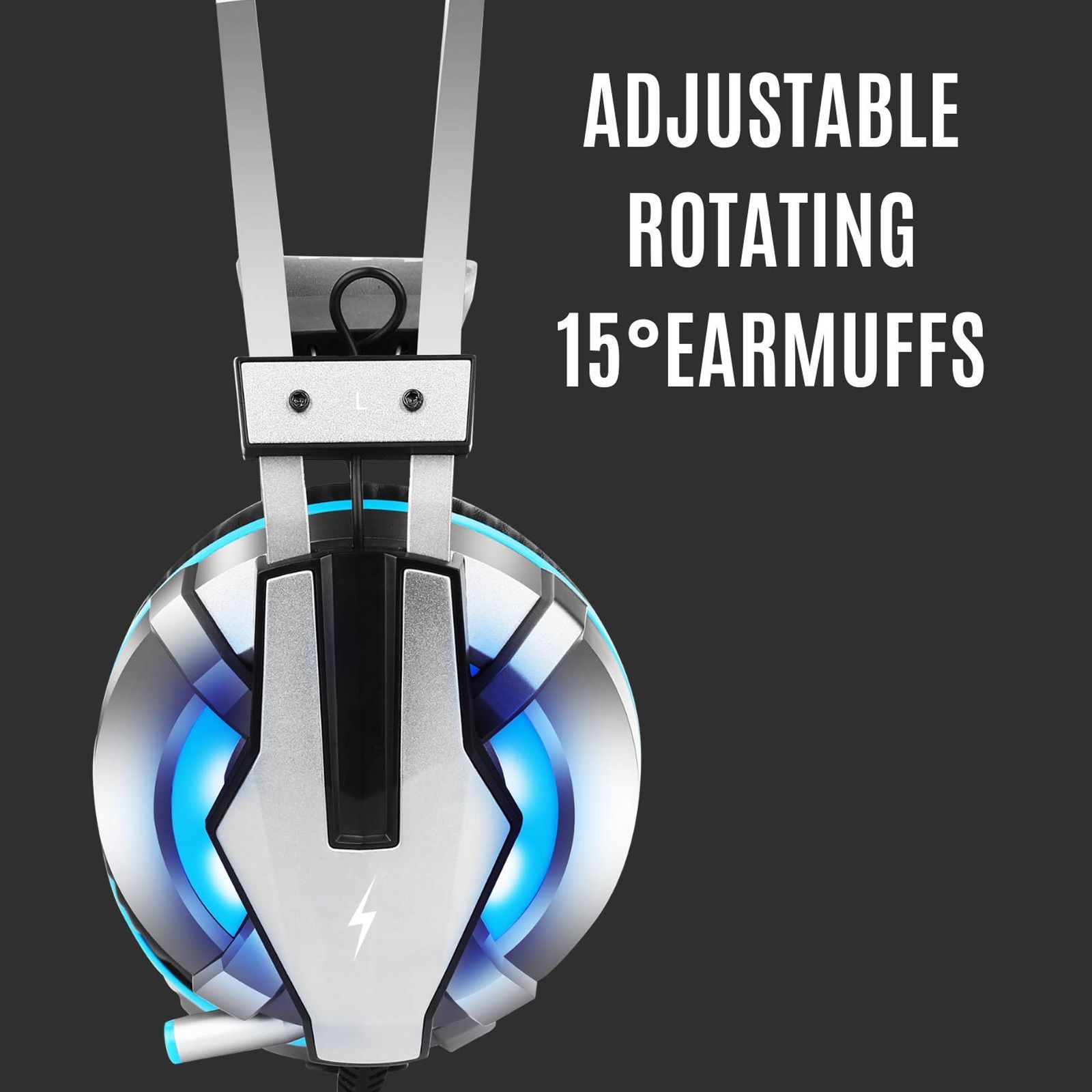 FIRE-BOLTT BGH1200 Wired Headphone with Mic (Over Ear, Blue & Silver) FIRE-BOLTT BGH1200 Wired Headphone with Mic (Over Ear, Blue & Silver)_7