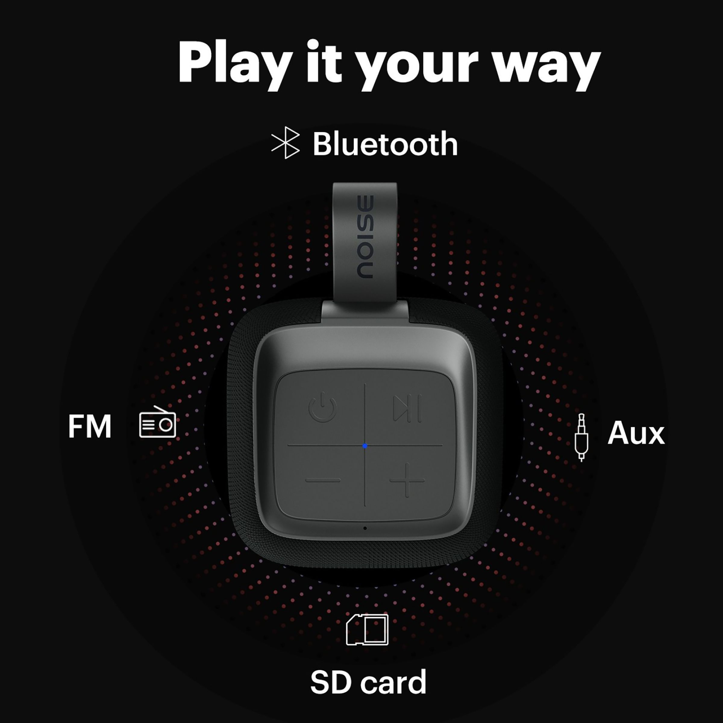 noise Vibe with Google & Siri Compatible Smart Speaker (Built-in Call Function, Midnight Black) noise Vibe with Google & Siri Compatible Smart Speaker (Built-in Call Function, Midnight Black)_8