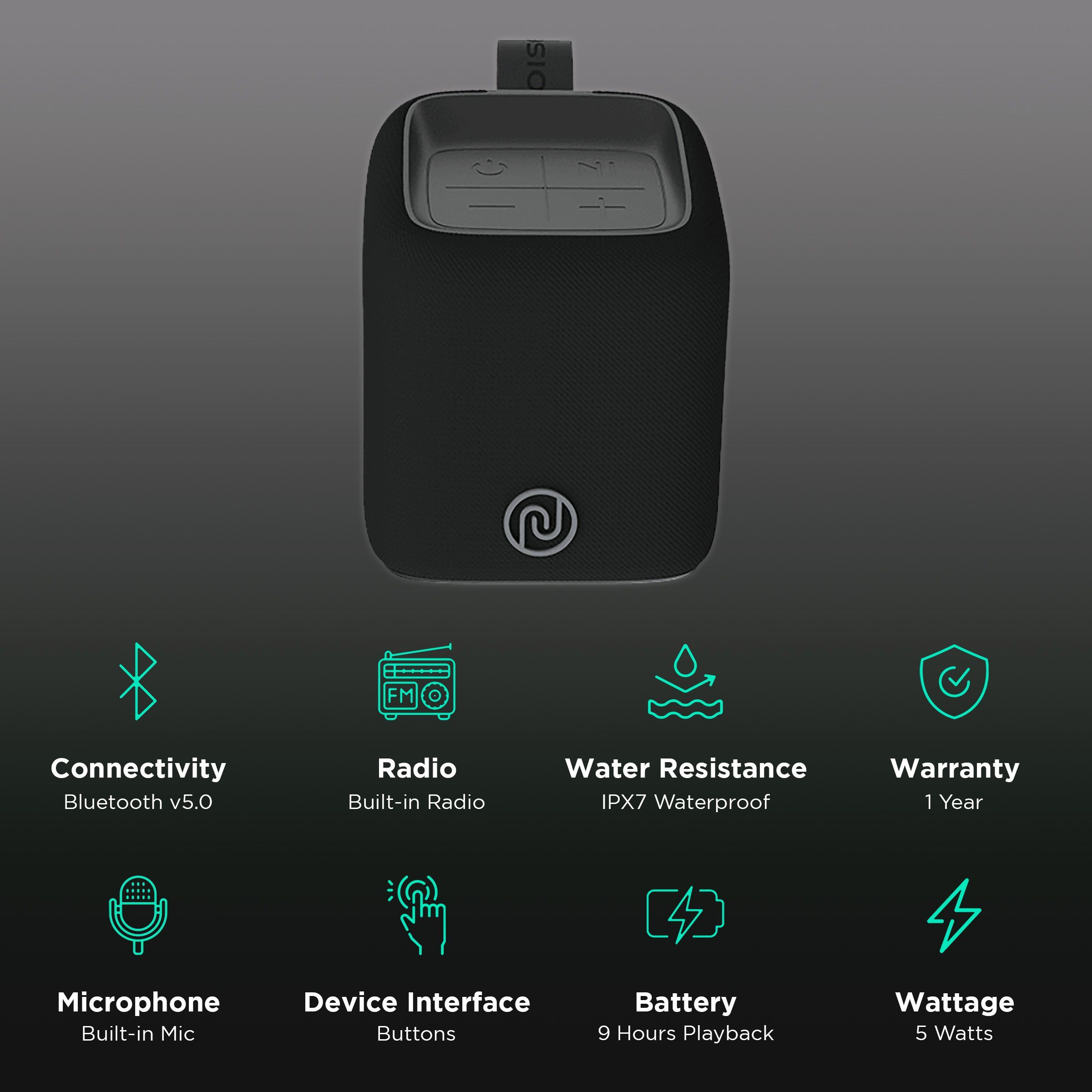 noise Vibe with Google & Siri Compatible Smart Speaker (Built-in Call Function, Midnight Black) noise Vibe with Google & Siri Compatible Smart Speaker (Built-in Call Function, Midnight Black)_2