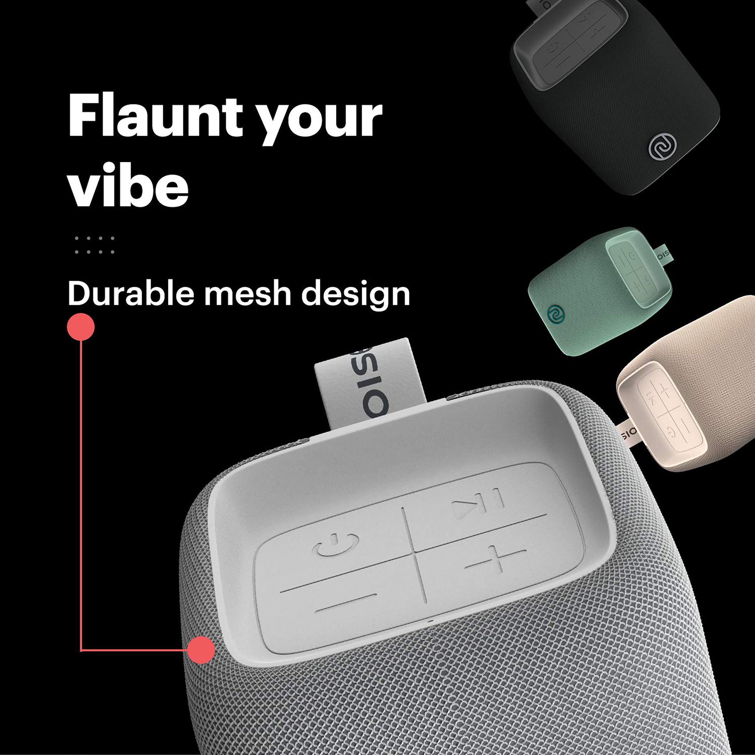 noise Vibe 5W Portable Bluetooth Speaker (IPX7 Waterproof, In-Built Call Function, Mono Channel, Stone Grey)_11