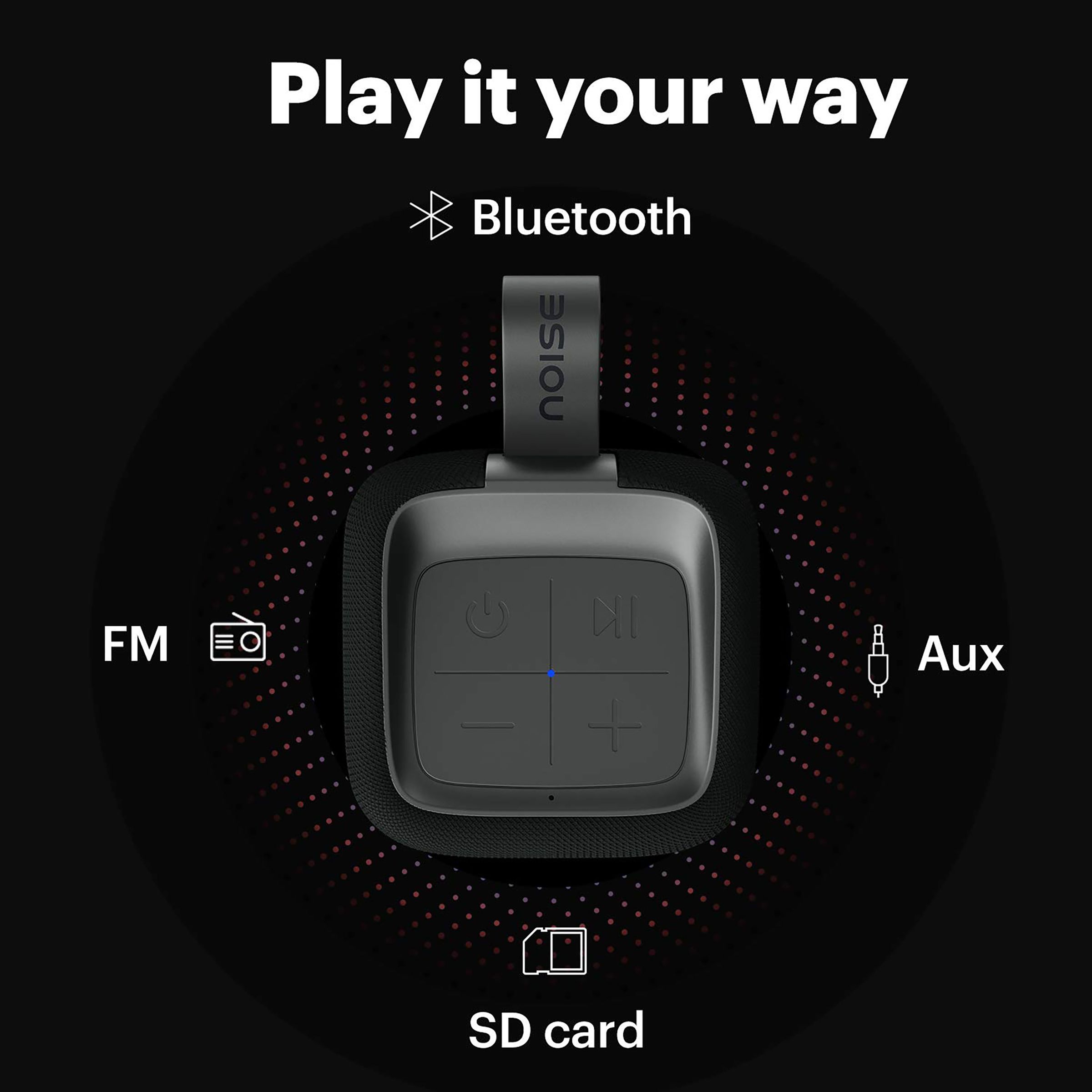 noise Vibe 5W Portable Bluetooth Speaker (IPX7 Waterproof, In-Built Call Function, Mono Channel, Stone Grey)_14