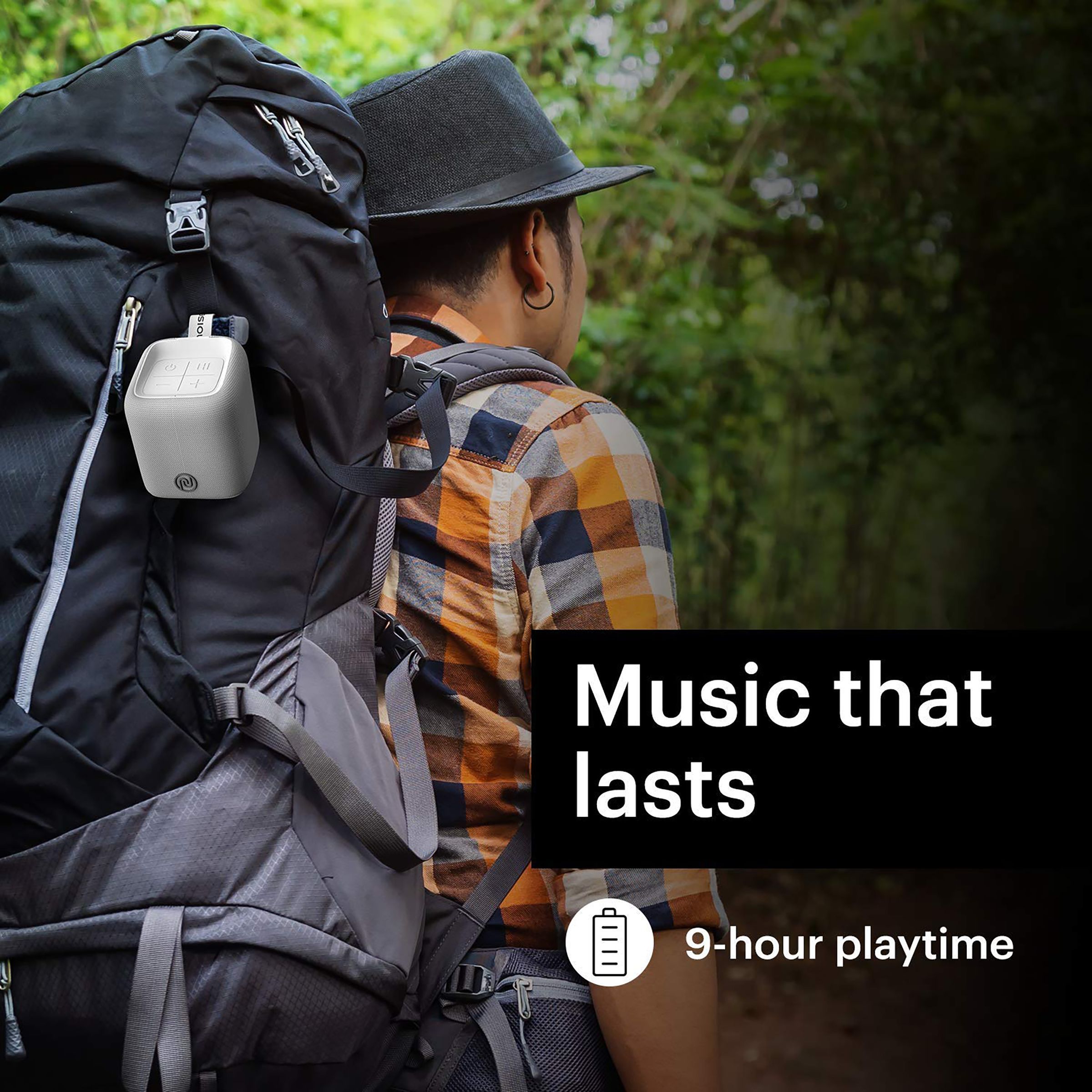 noise Vibe 5W Portable Bluetooth Speaker (IPX7 Waterproof, In-Built Call Function, Mono Channel, Olive Green)_7