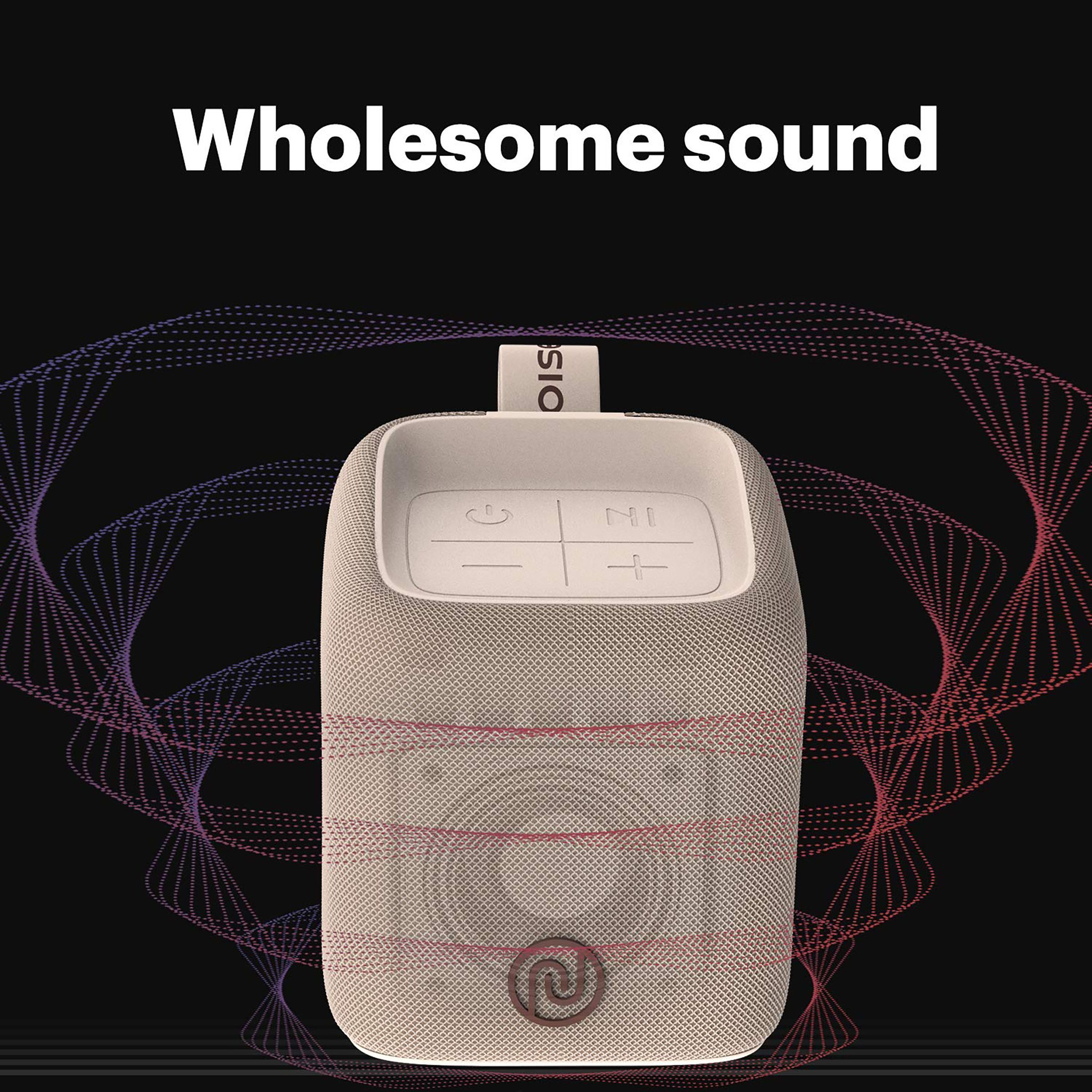noise Vibe 5W Portable Bluetooth Speaker (IPX7 Waterproof, In-Built Call Function, Mono Channel, Rose Beige)_8