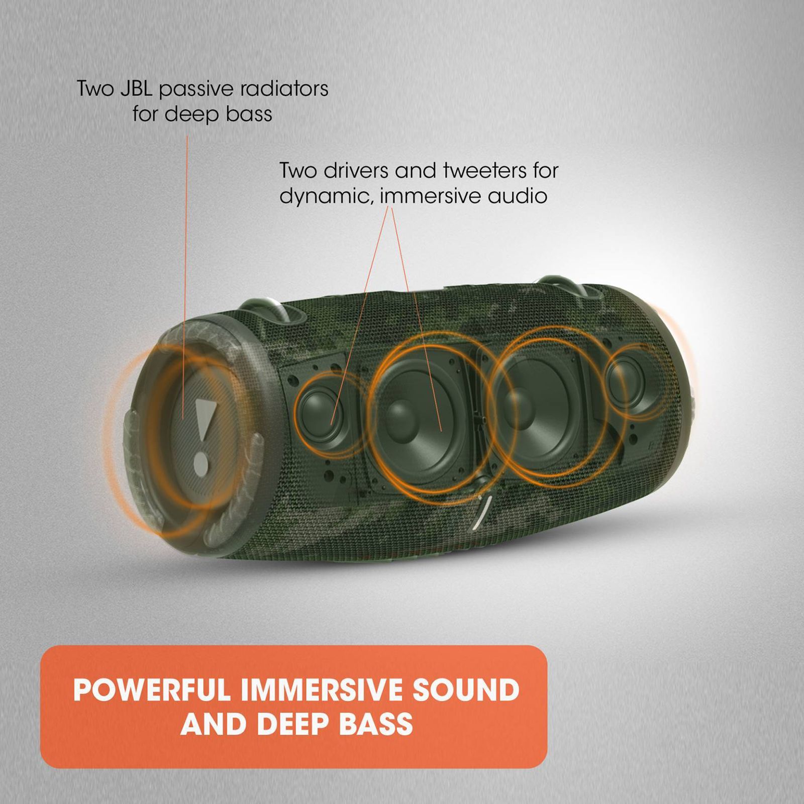 JBL Xtreme 3 50W Portable Bluetooth Speaker (IP67 Water Resistant, Built-in Powerbank, 5.1 Channel, Camo)_18