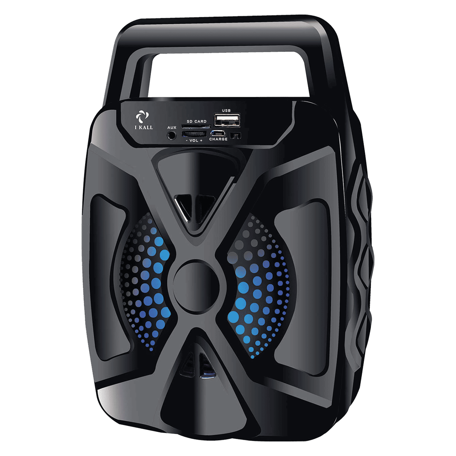 I KALL Lighting Mono 5 Watts Portable Speaker (Bluetooth, IK-101, Black)_1