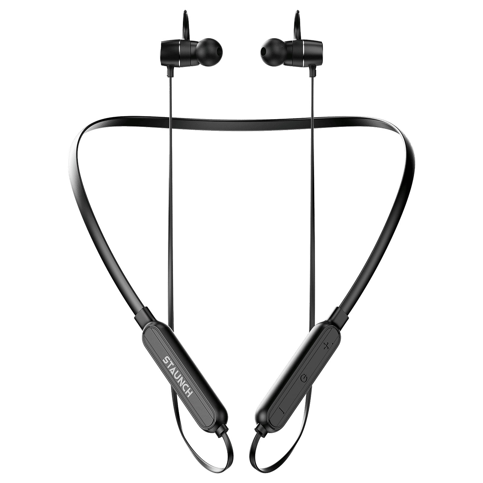 STAUNCH Flex 100 Pro Neckband ( IPX4 Water & Sweat  Resistant, Deep Bass Technology, Black)_1