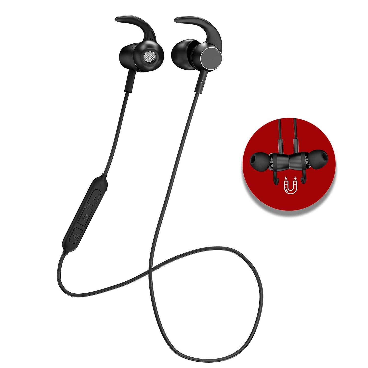 Staunch Flex 200 Neckband with Noise Isolation (IPX4 Sweat Resistant, Integrated Controls, Black)_7