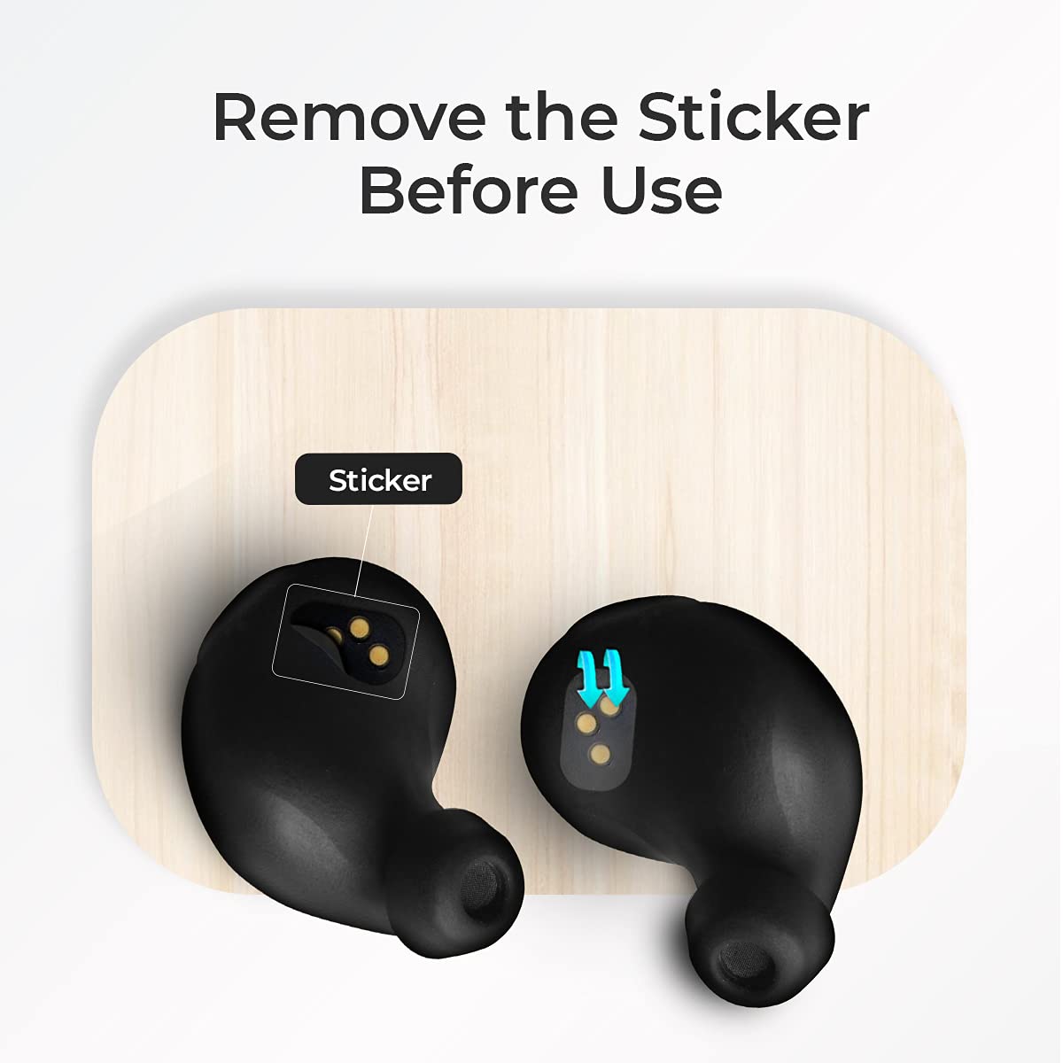 RAEGR AirShots 550 RG10110 TWS Earbuds with Passive Noise Cancellation (IPX4 Water Resistant, Bass Boost Technology, Black)_5