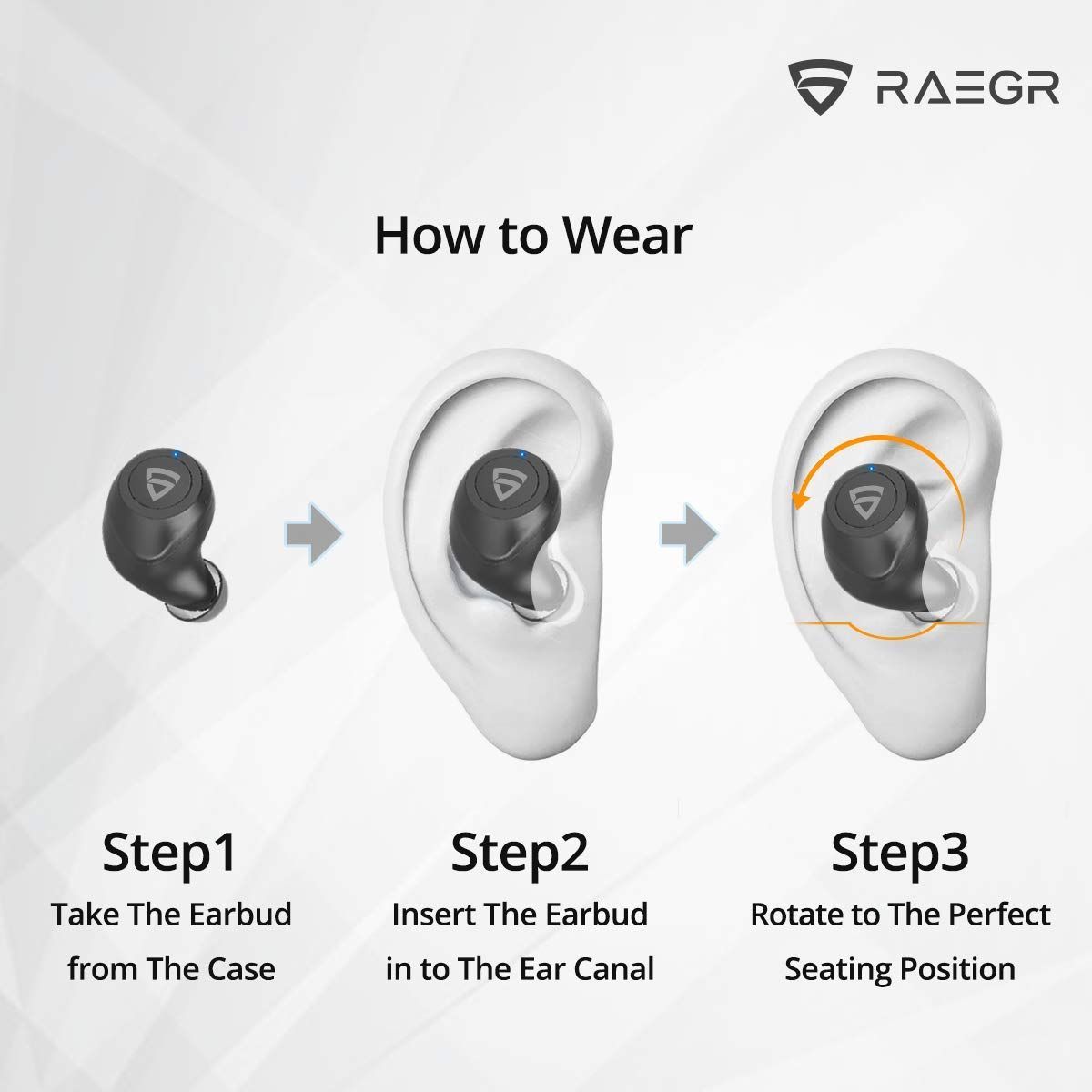 RAEGR AirShots 550 RG10110 TWS Earbuds with Passive Noise Cancellation (IPX4 Water Resistant, Bass Boost Technology, Black)_7