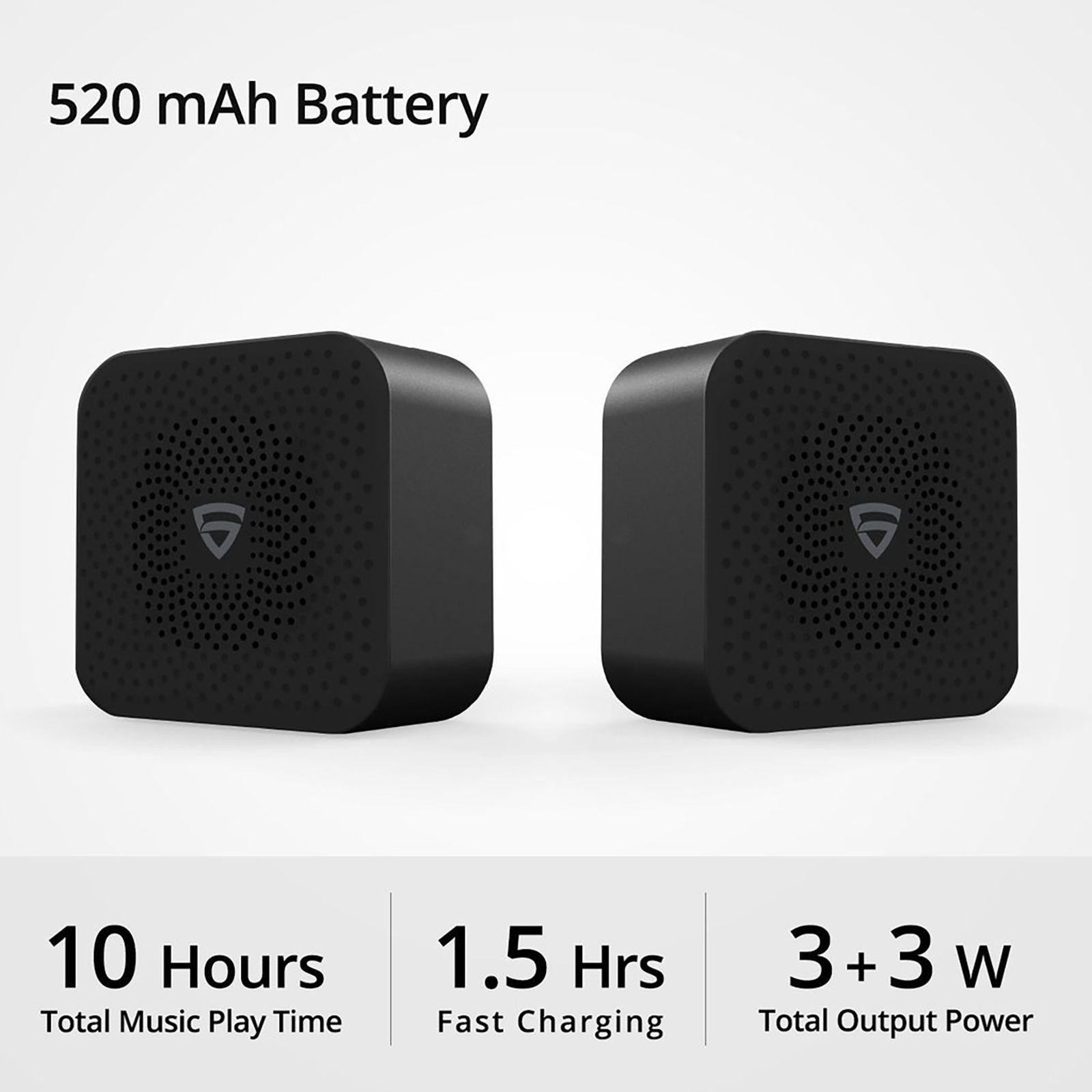 RAEGR AirDrums 400 3W Portable Bluetooth Speaker (10 Hours Playtime, Mono Channel, Black)_8