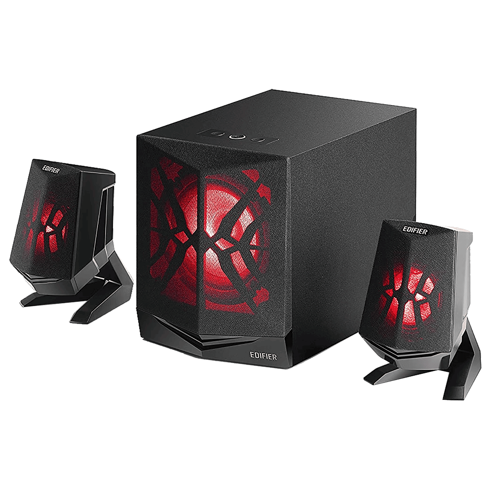 EDIFIER 28W RMS Multimedia Speaker (LED Lighting, 2.1 Channel, Black)_2