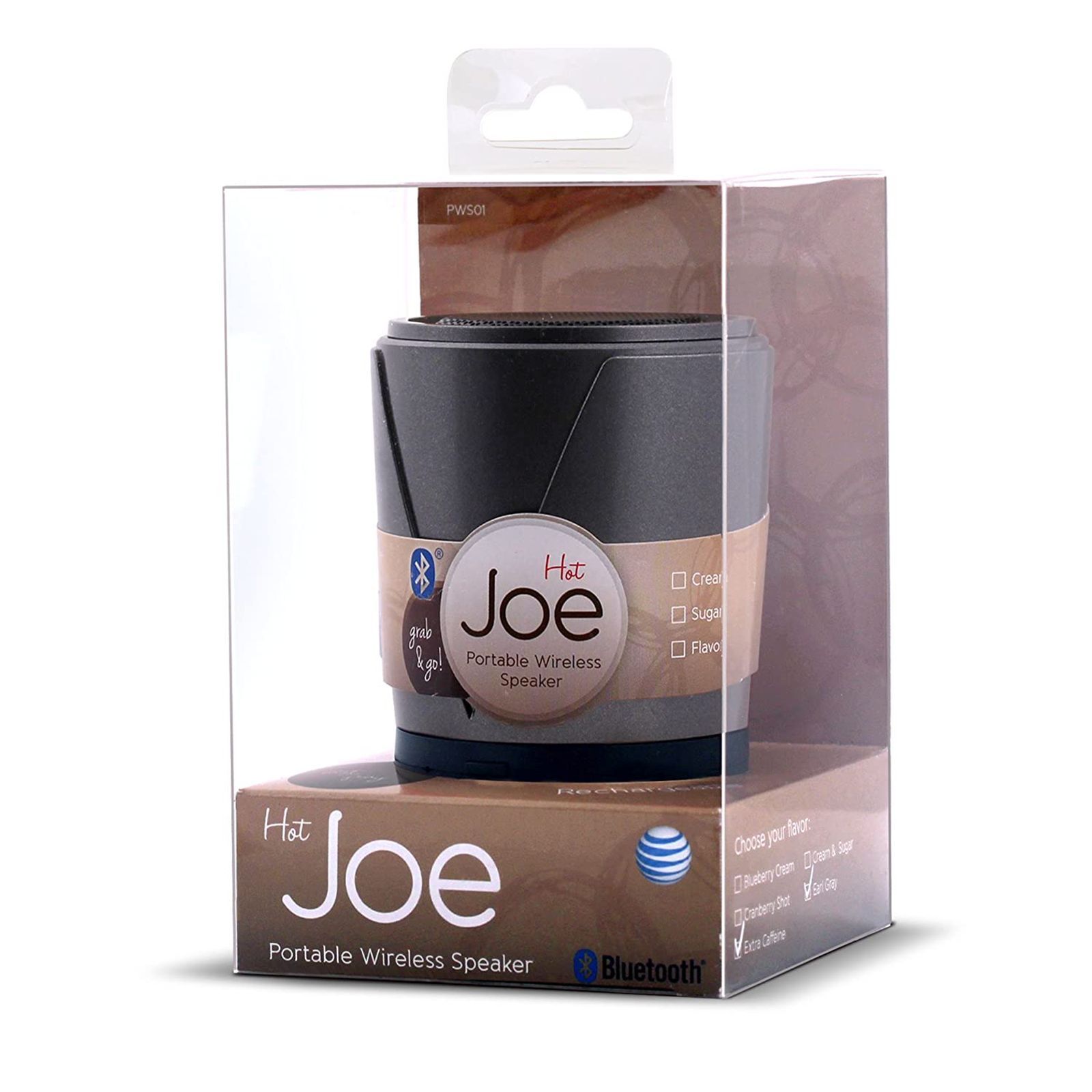 AT&T Hot Joe 4W Portable Bluetooth Speaker (LED Display, 2.1 Channel, Grey)_5