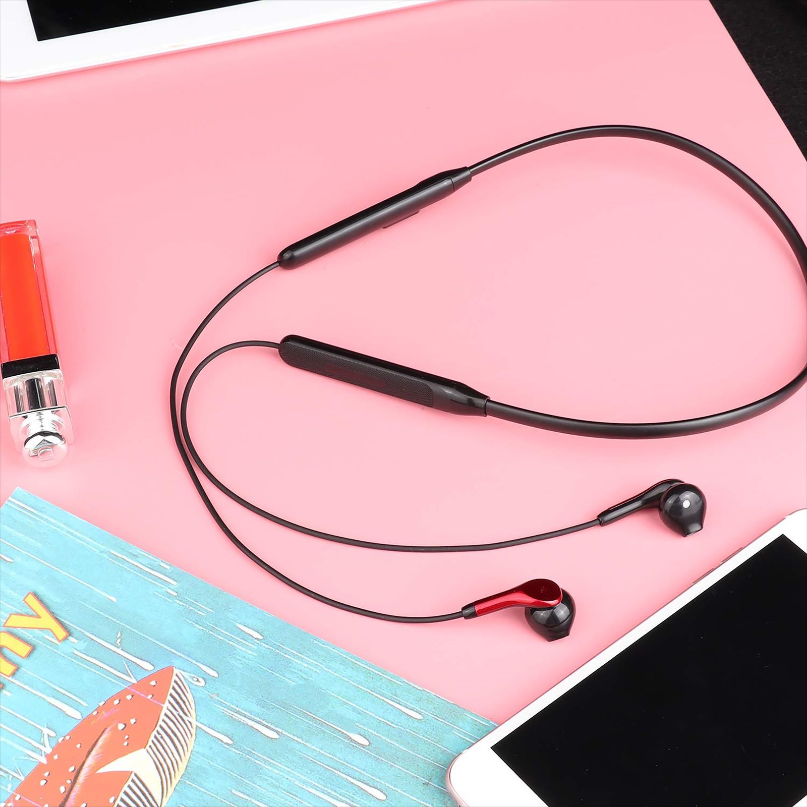 GIZmore Giz MN220 Neckband with Active Noise Cancellation (Stereo Sound, Grey)_2