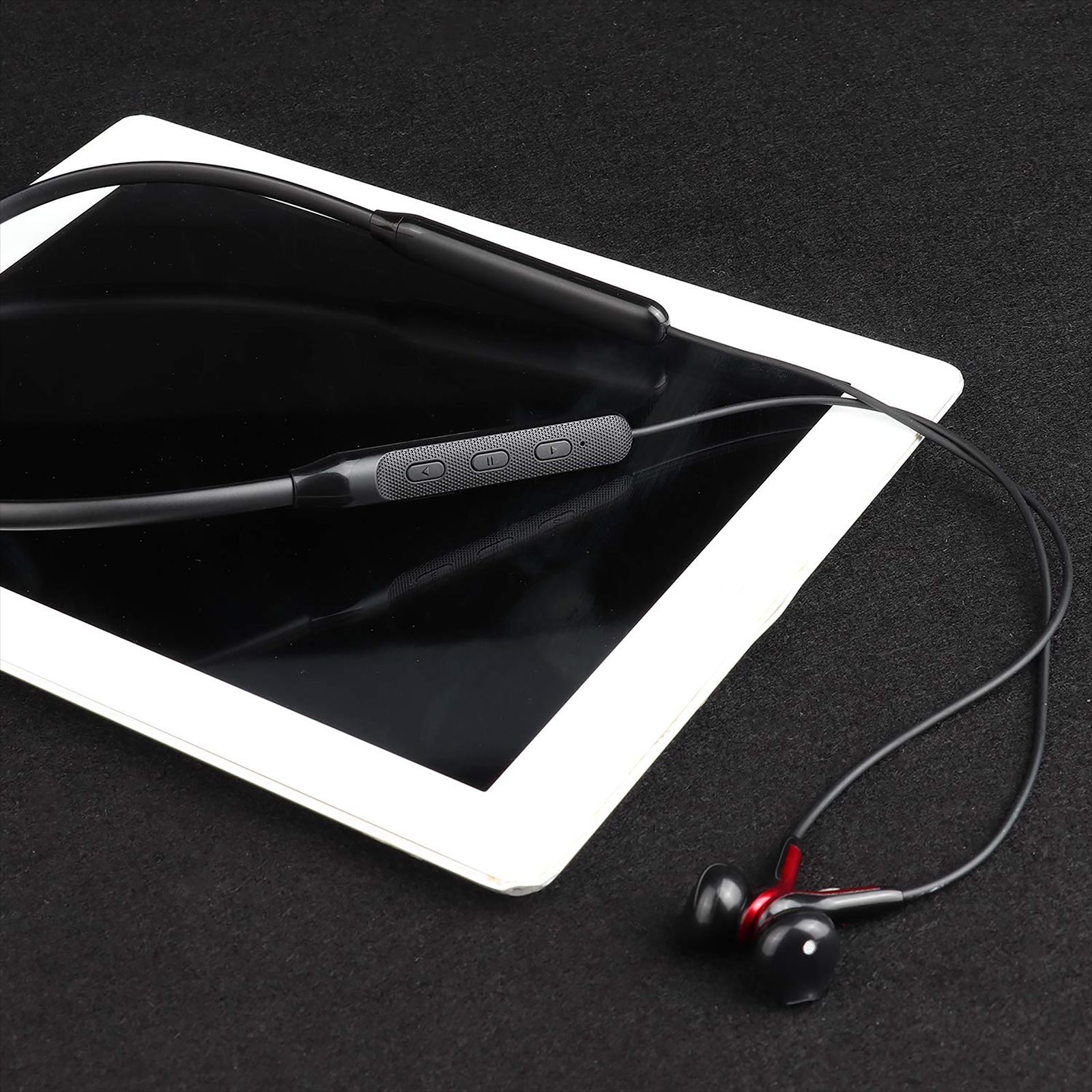 GIZmore Giz MN220 Neckband with Active Noise Cancellation (Surround Sound, Red)_6