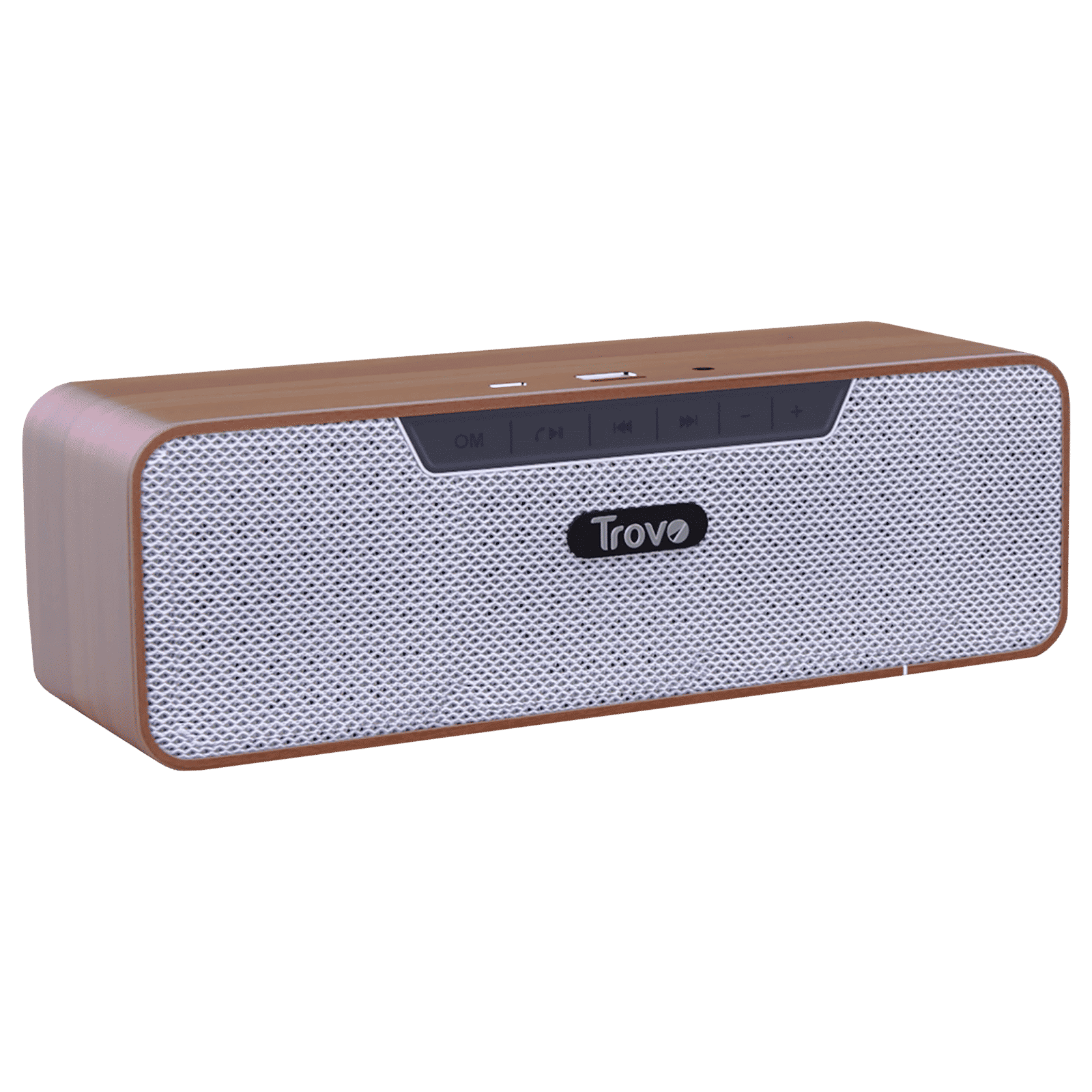 Trovo Wooden 8W Portable Bluetooth Speaker (5.1 Channel, 3 Hours Playtime, Brown)_4