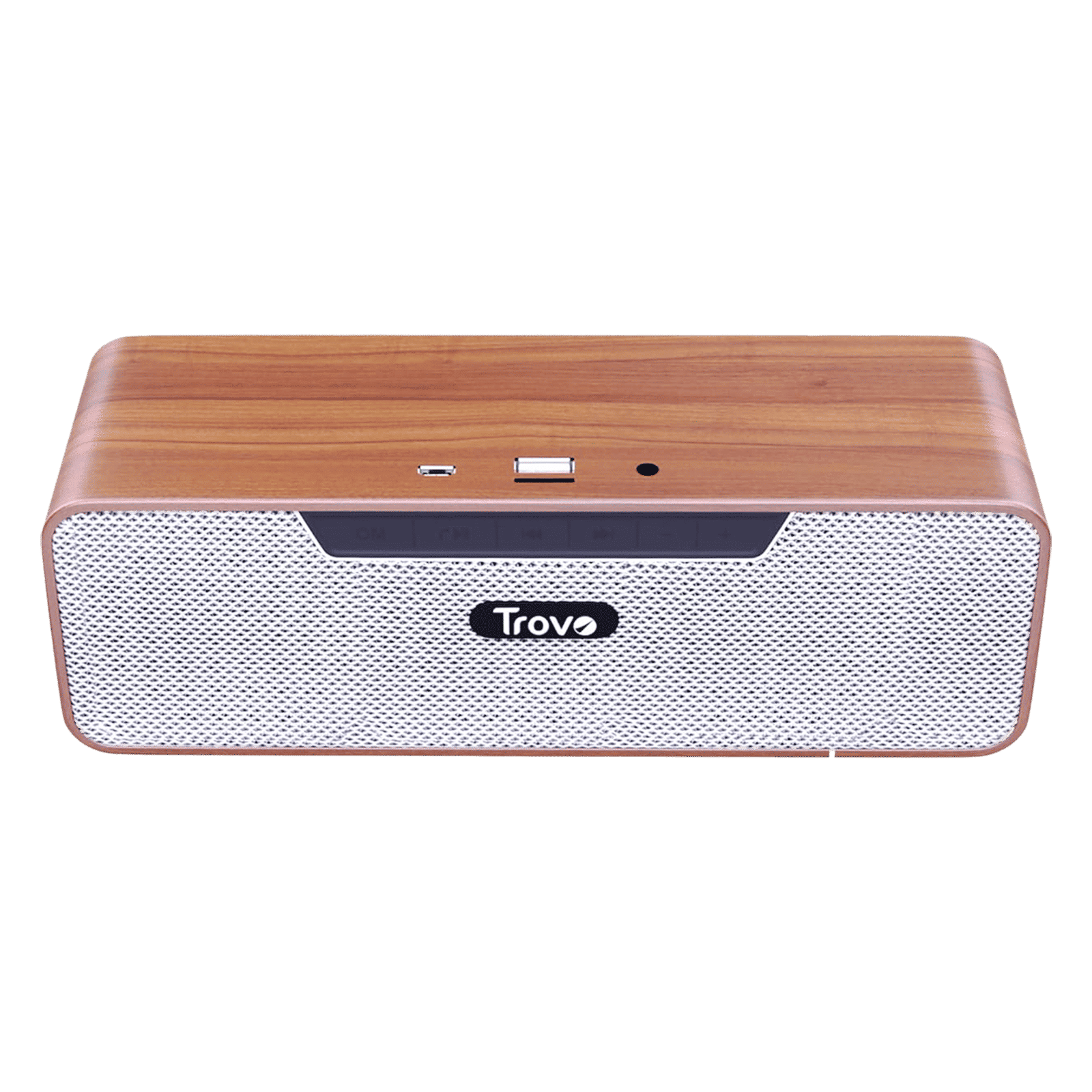 Trovo Wooden 8W Portable Bluetooth Speaker (5.1 Channel, 3 Hours Playtime, Brown)_5