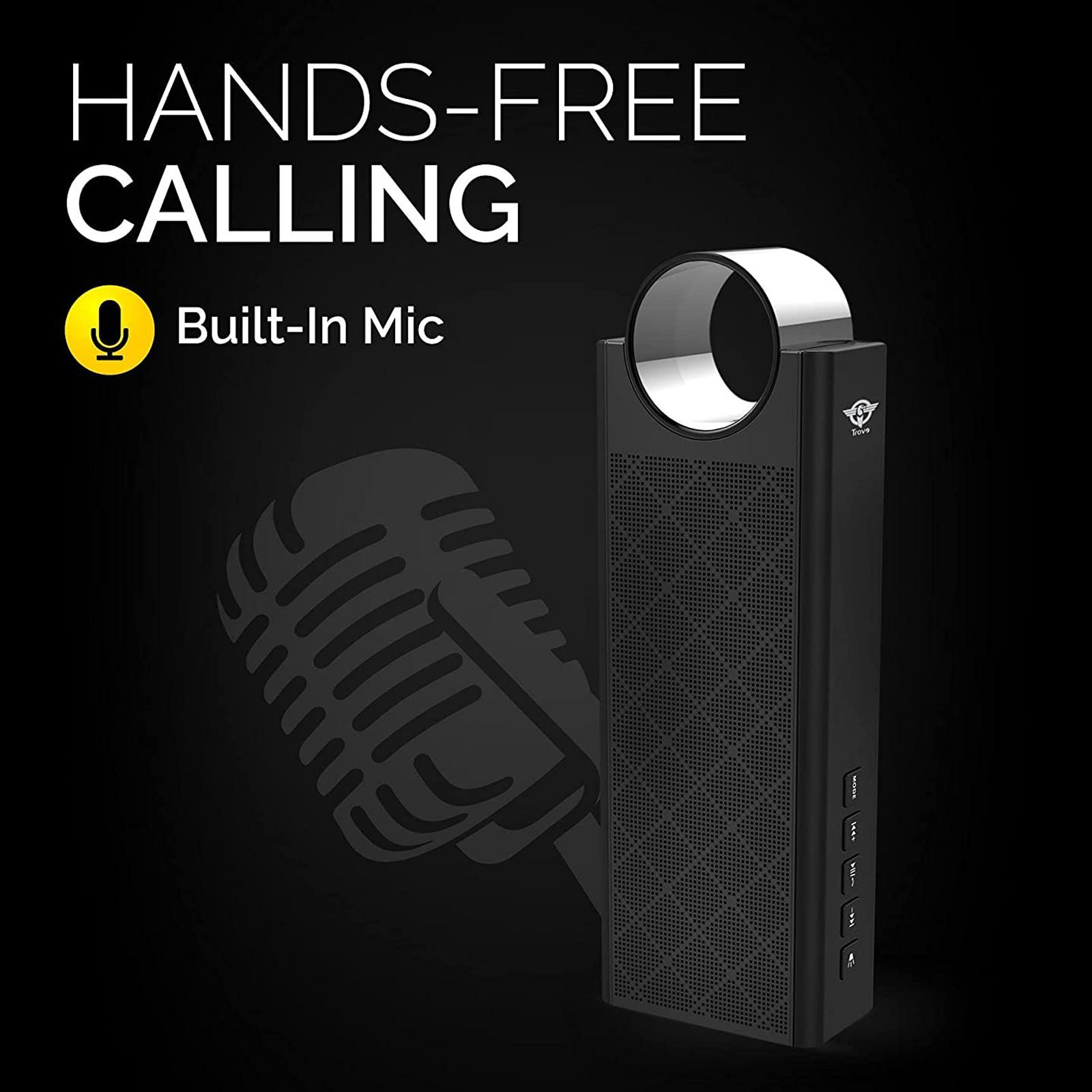 Trovo TBS-52 18W Portable Bluetooth Speaker (Water Resistant, Stereo Channel, Black)_5