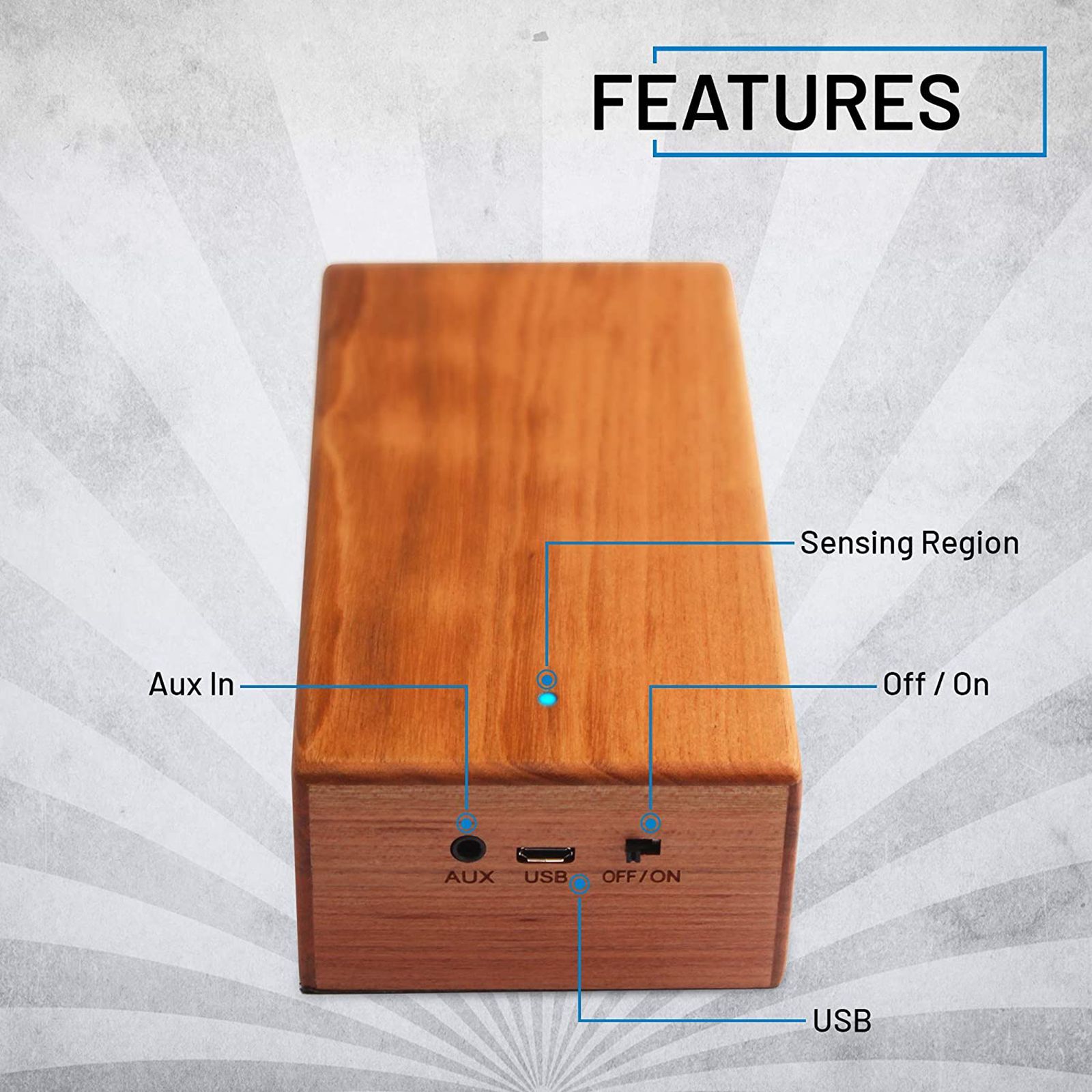 Trovo Wooden Induction 3W Portable Bluetooth Speaker (5.1 Channel, 4 Hours Playtime, Brown)_12