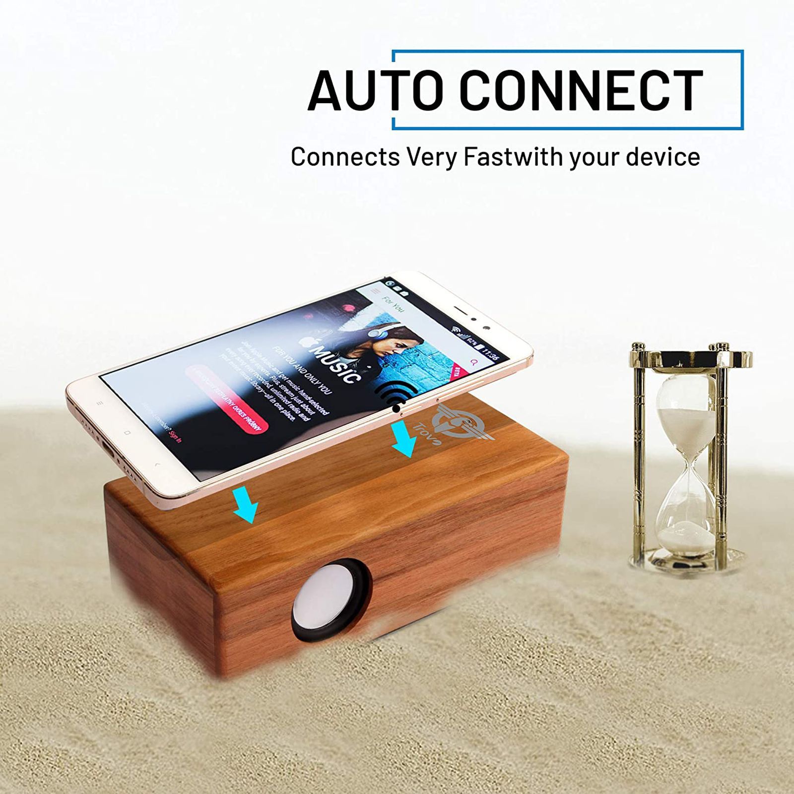 Trovo Wooden Induction 3W Portable Bluetooth Speaker (5.1 Channel, 4 Hours Playtime, Brown)_13
